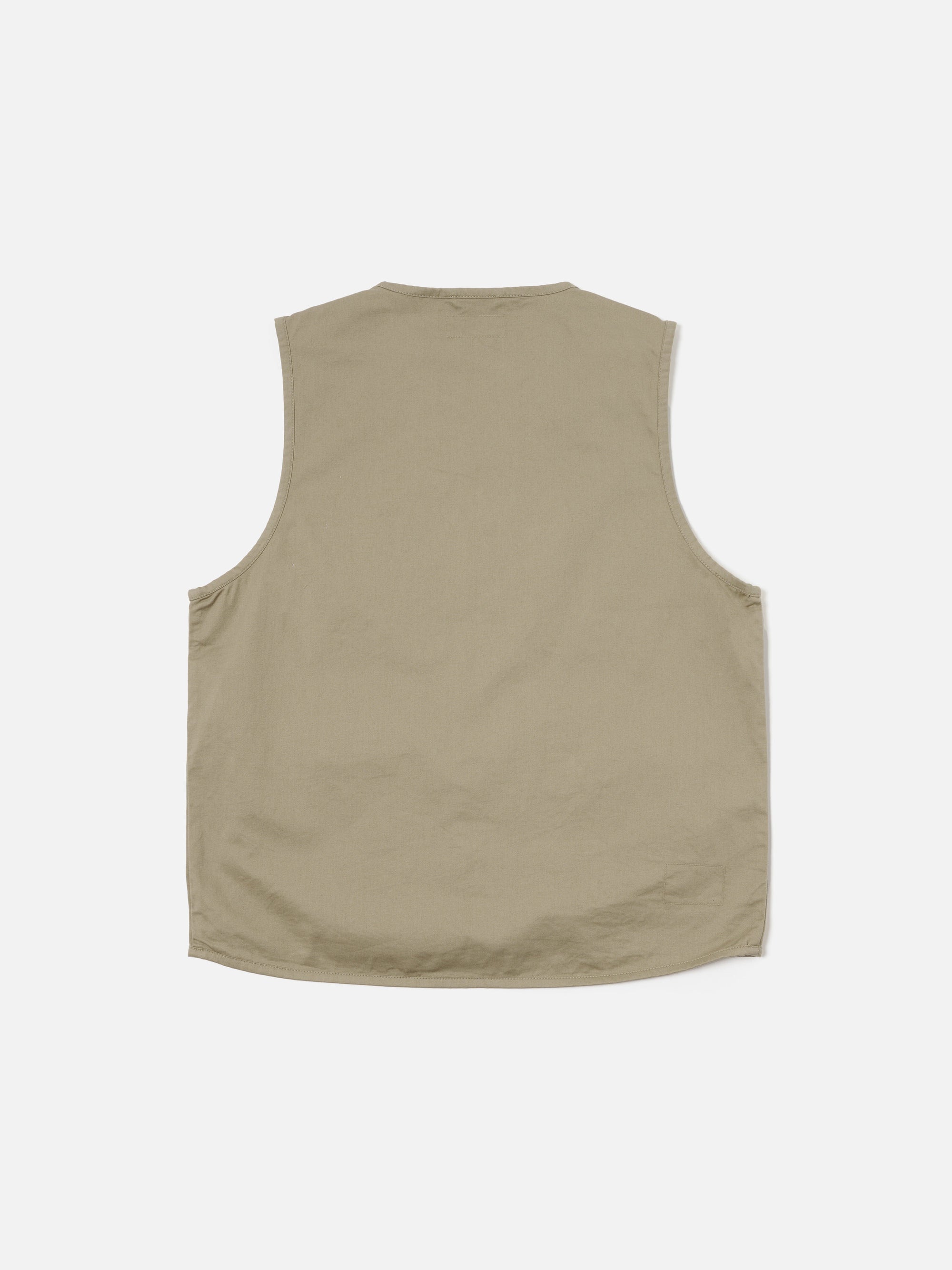 Universal Works 4 Pocket Gilet in Stone Twill