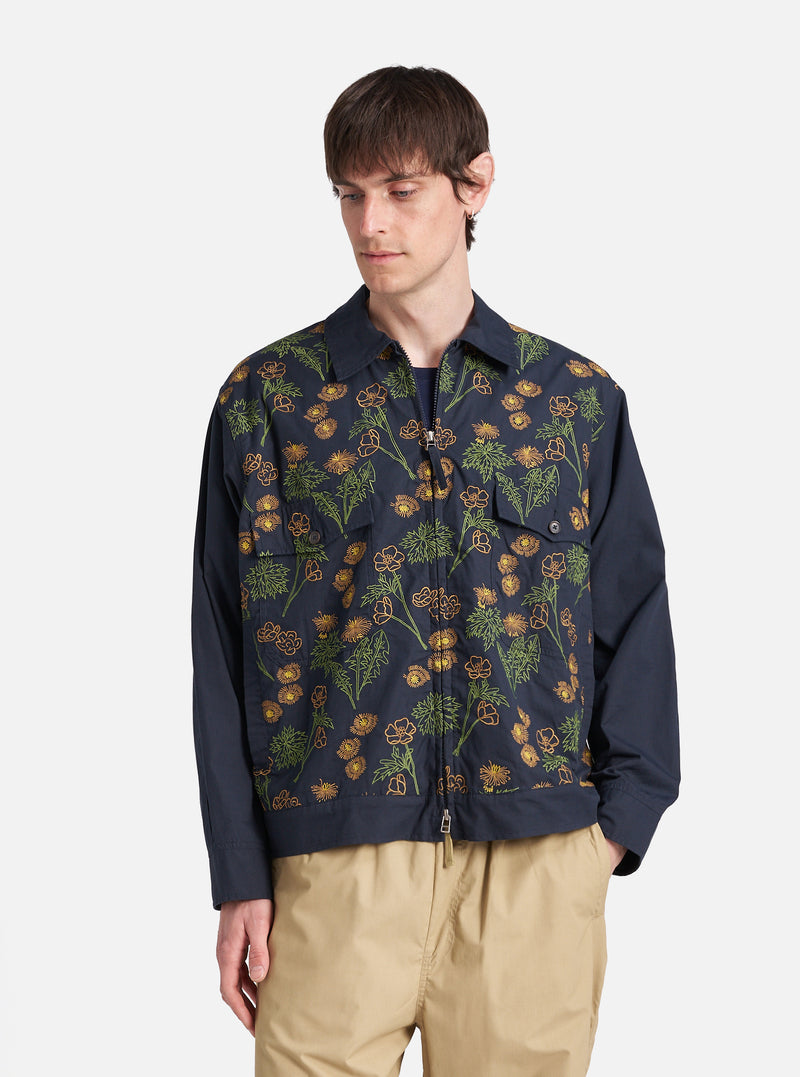 Flower Mountain x Universal Works E130 Jacket in Navy Broadcloth