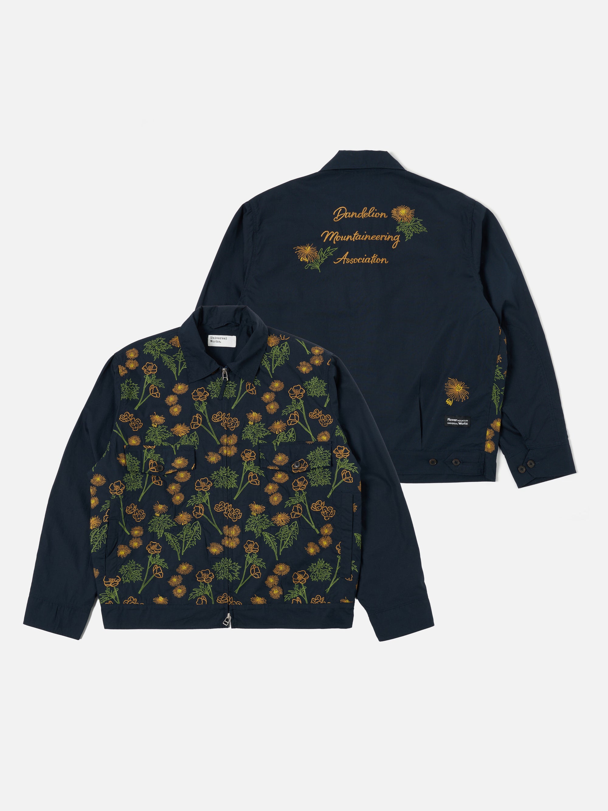Flower Mountain x Universal Works E130 Jacket in Navy Broadcloth