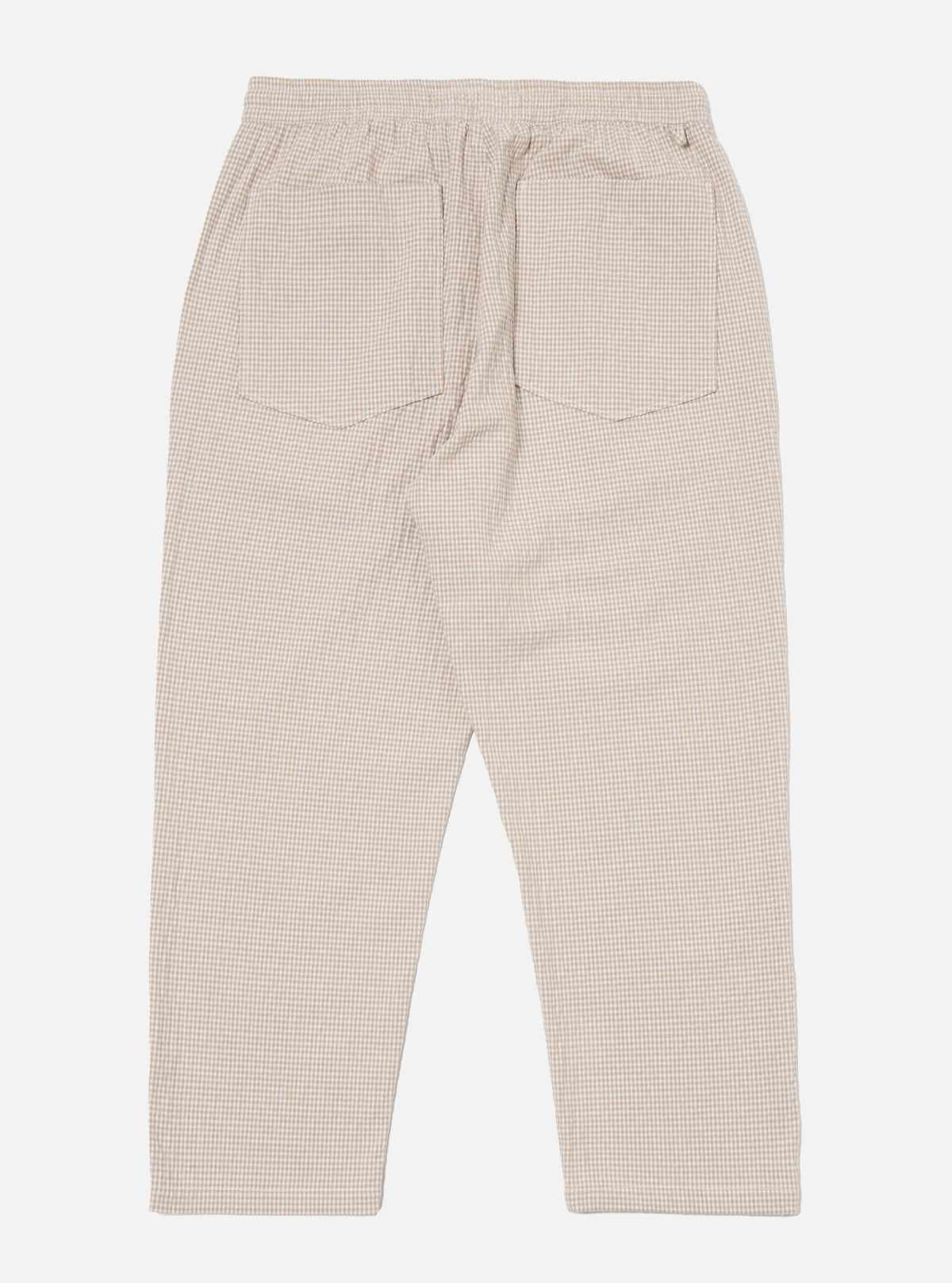 Universal Works Hi Water Trouser in Ecru/Sand Ospina Check Cotton