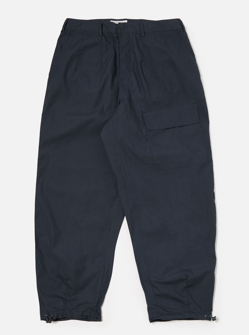 Universal Works Loose Pilot Trouser in Navy Recycled Polytech