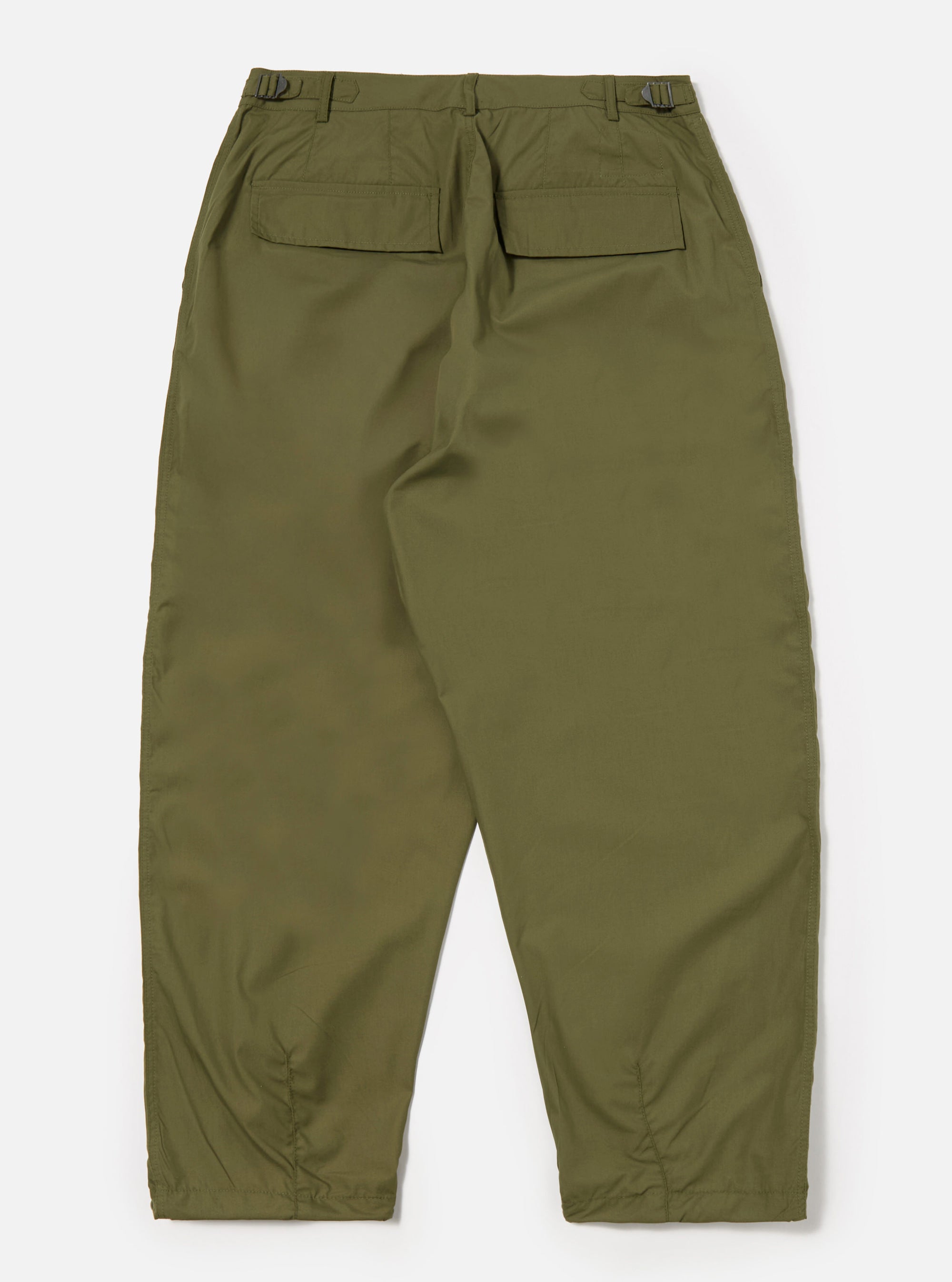 Universal Works Loose Pilot Trouser in Olive Recycled Polytech