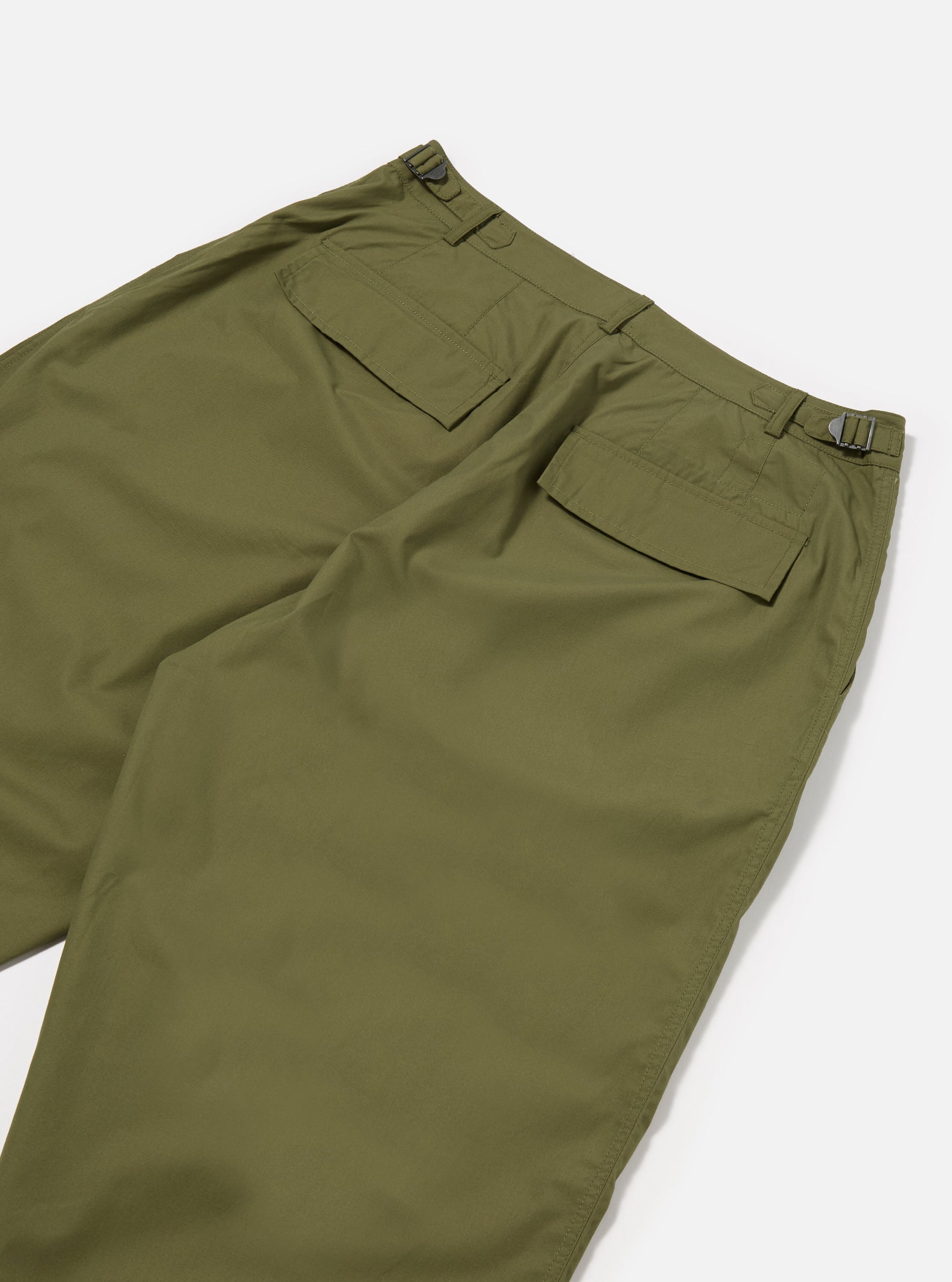 Universal Works Loose Pilot Trouser in Olive Recycled Polytech