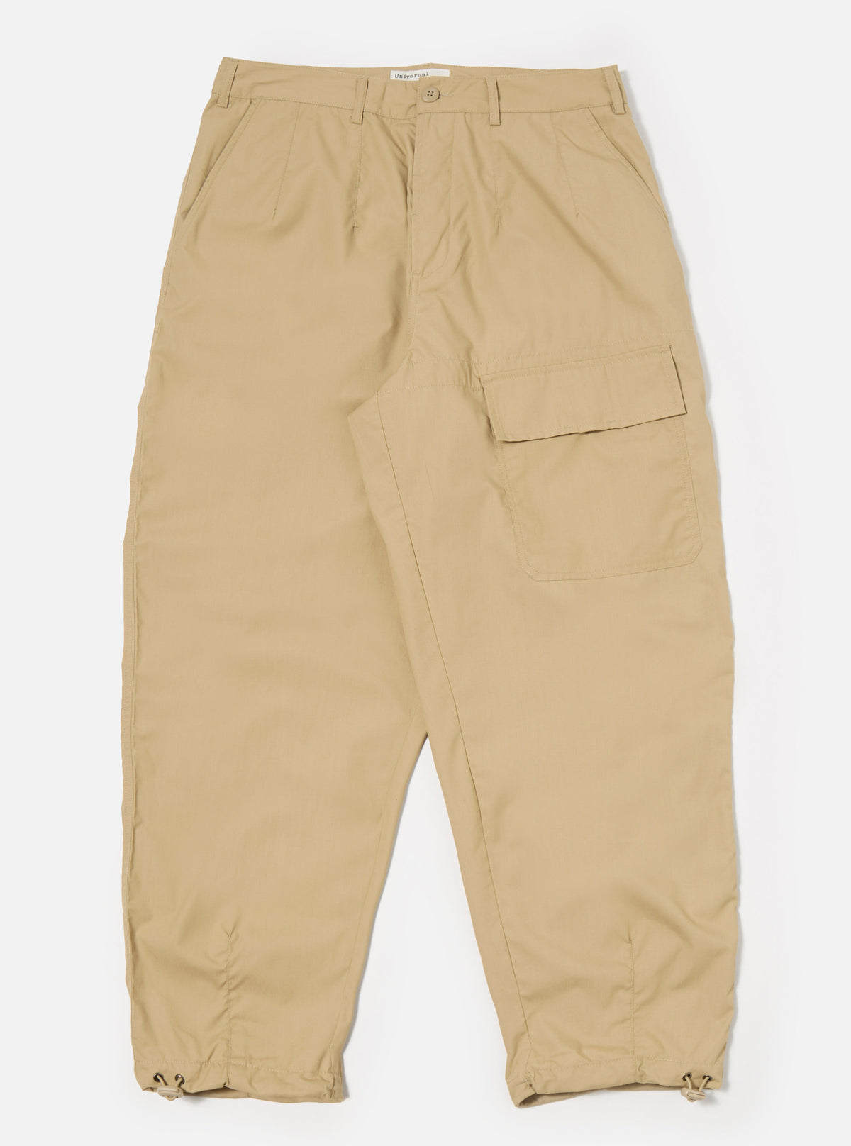 Universal Works Loose Pilot Trouser in Sand Recycled Polytech