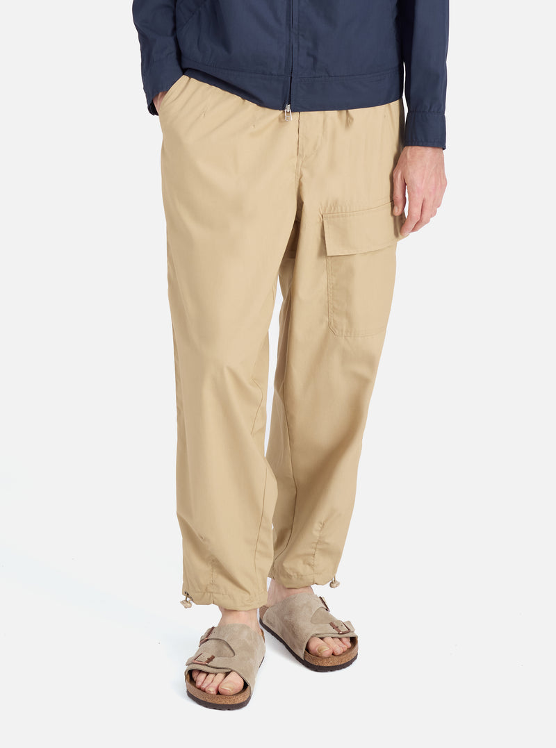 Universal Works Loose Pilot Trouser in Sand Recycled Polytech