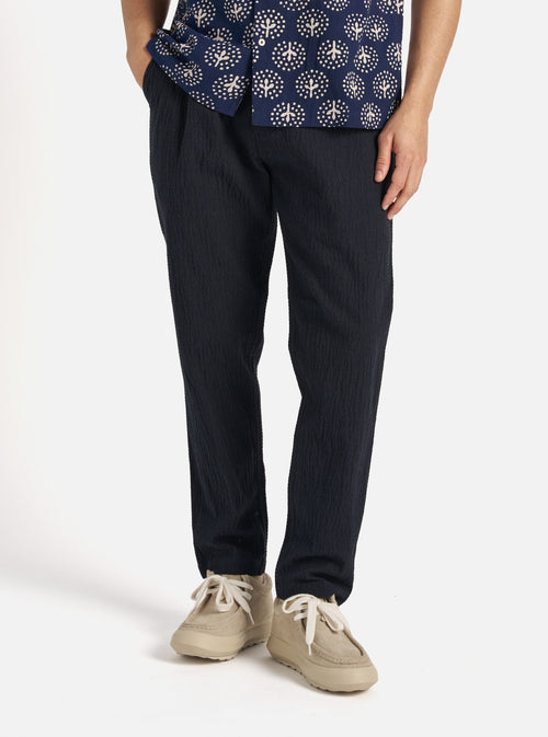 Dark Navy Ospina Cotton Military Chino