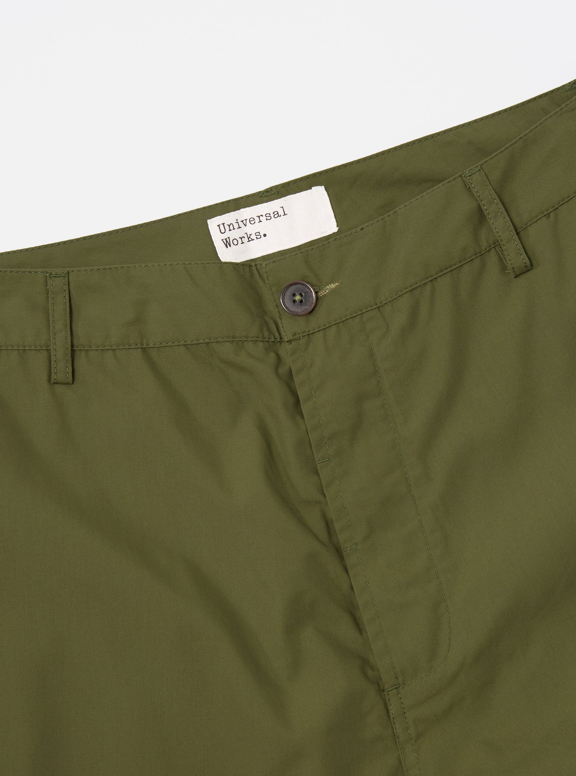 Universal Works Military Chino in Olive Recycled Polytech