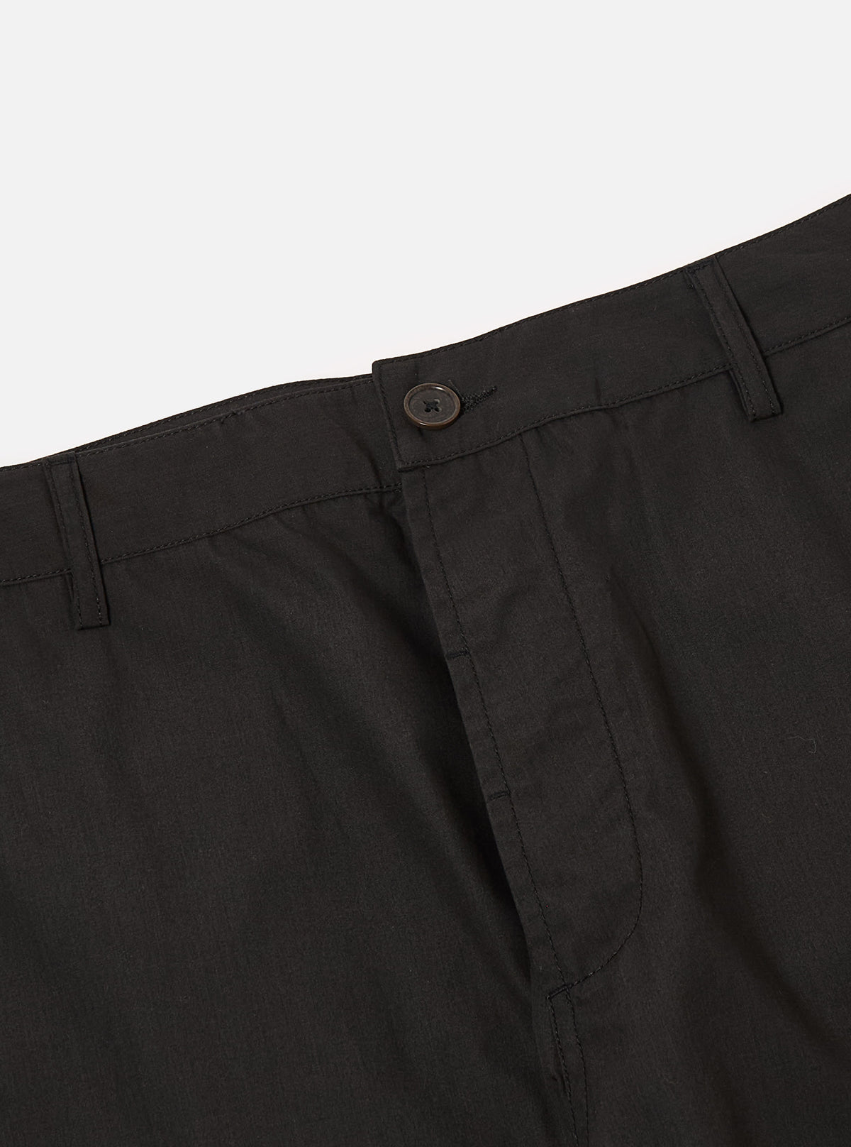 Universal Works Military Chino in Black Recycled Polytech