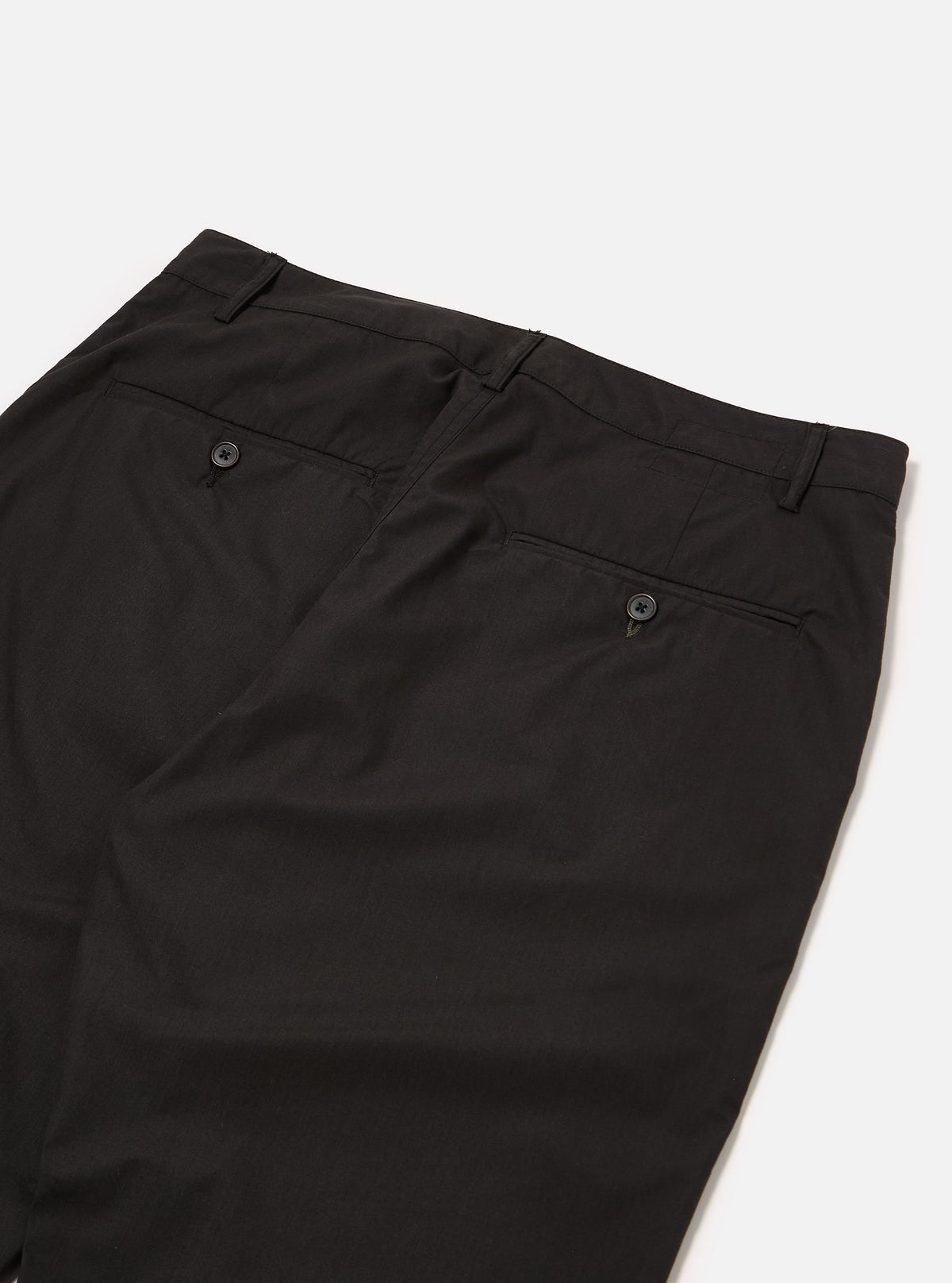 Universal Works Military Chino in Black Recycled Polytech