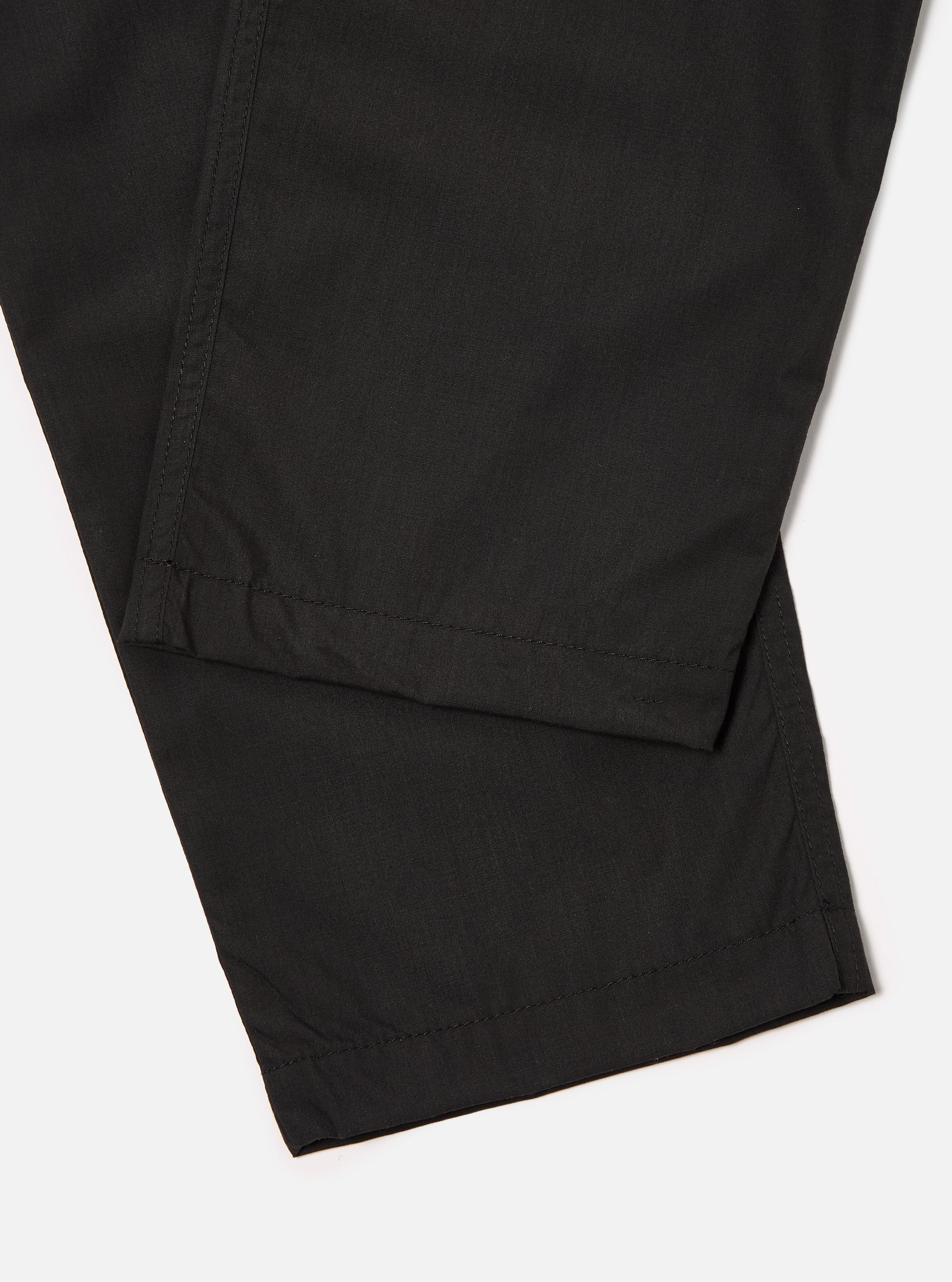 Universal Works Military Chino in Black Recycled Polytech