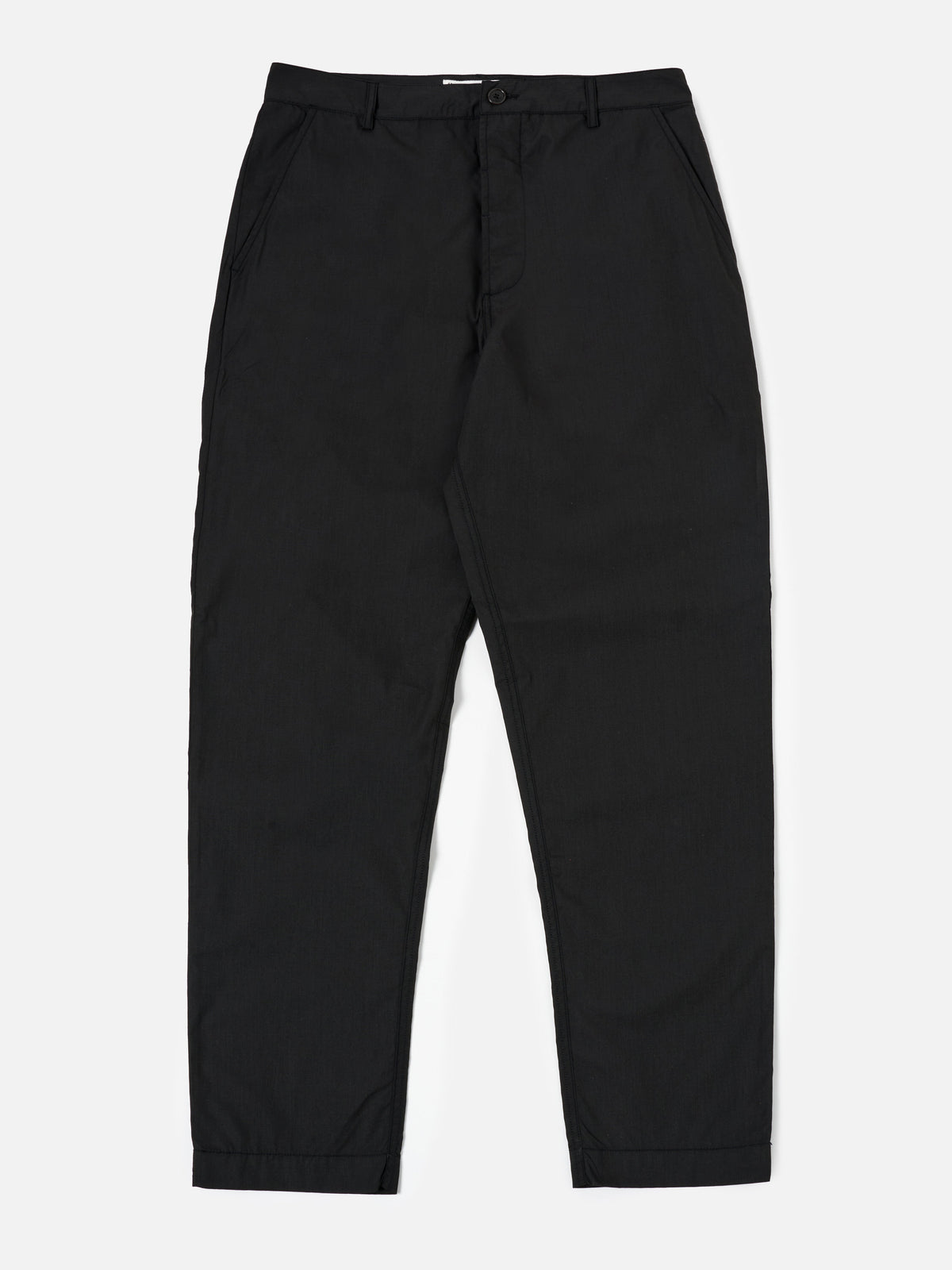 Universal Works Military Chino in Black Recycled Polytech