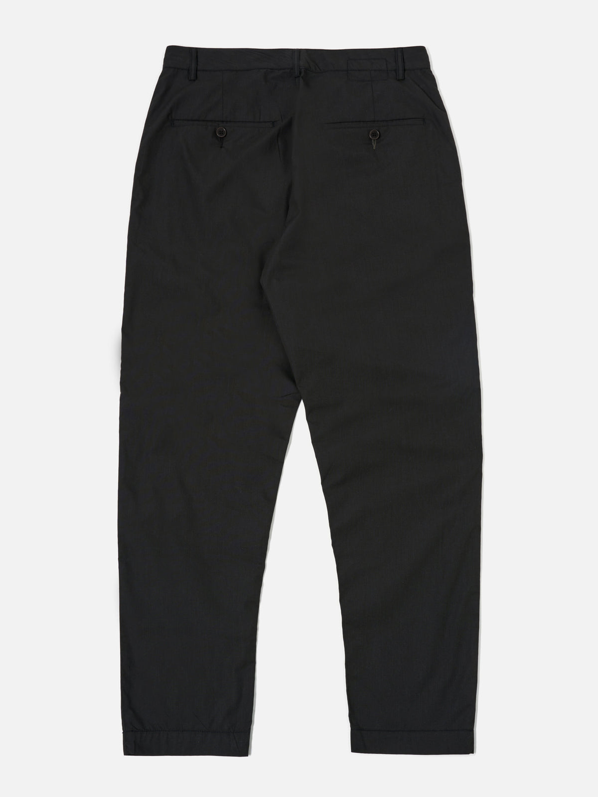 Universal Works Military Chino in Black Recycled Polytech