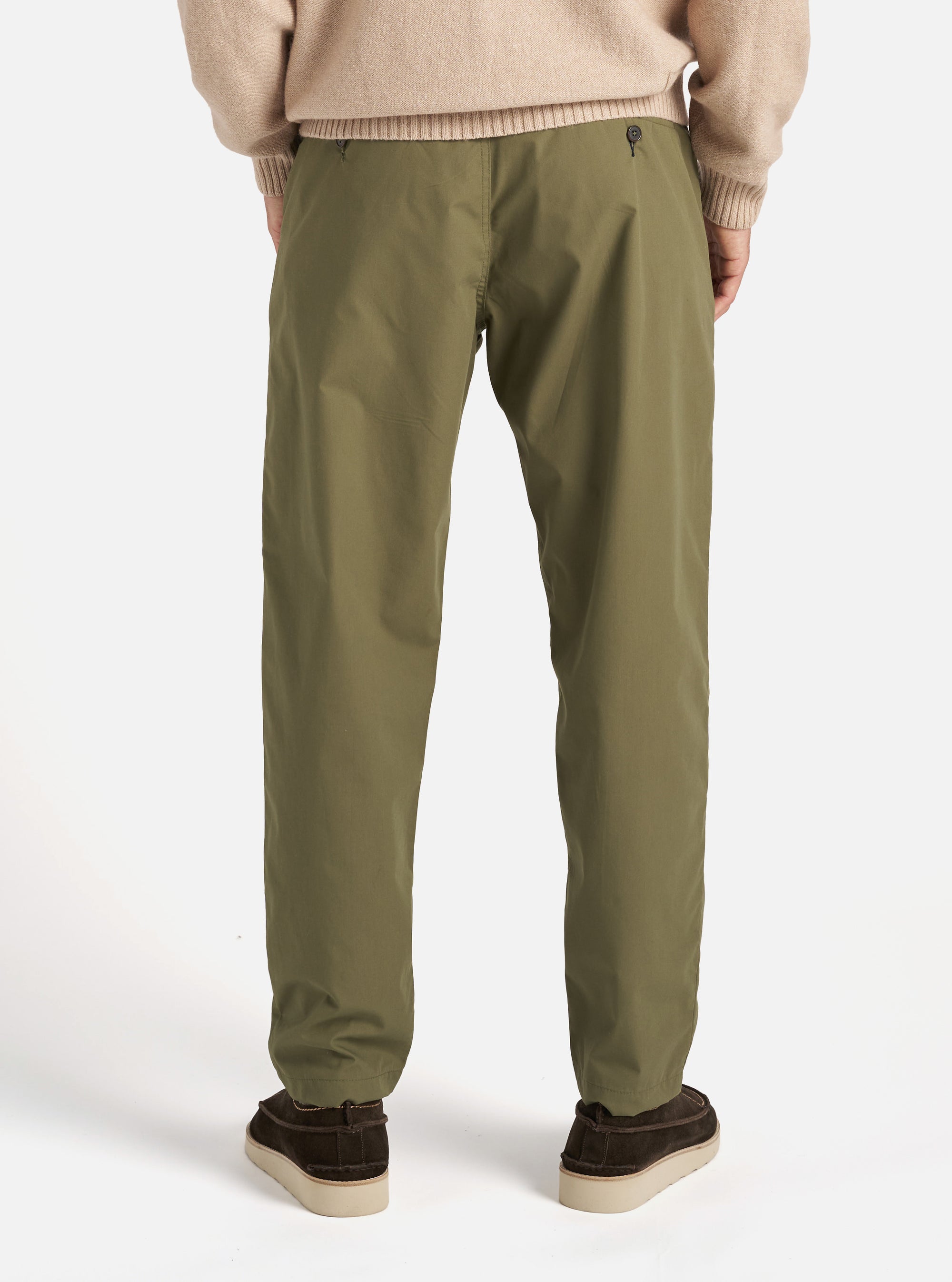 Universal Works Military Chino in Olive Recycled Polytech