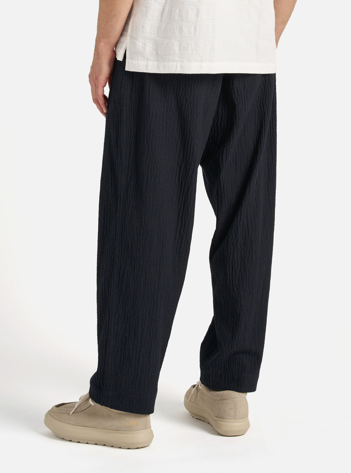 Universal Works Oxford Pant in Dark Navy Ospina Cotton