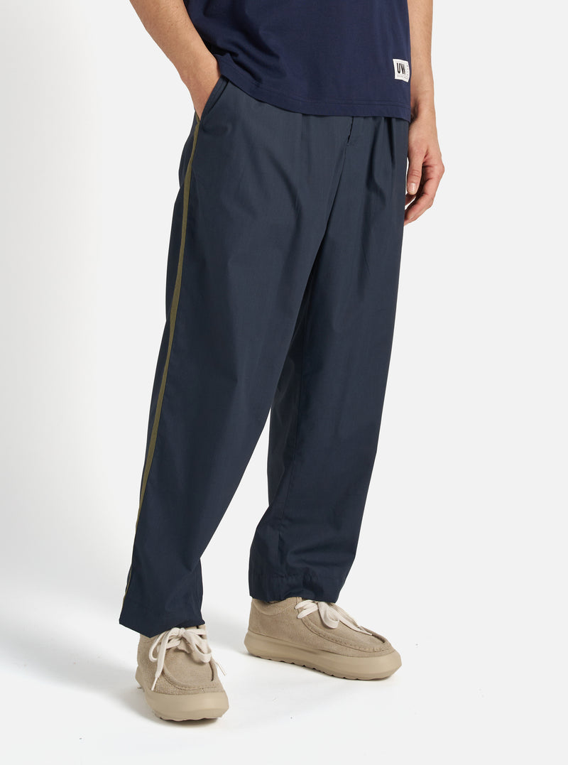 Universal Works Oxford Pant in Navy Recycled Polytech