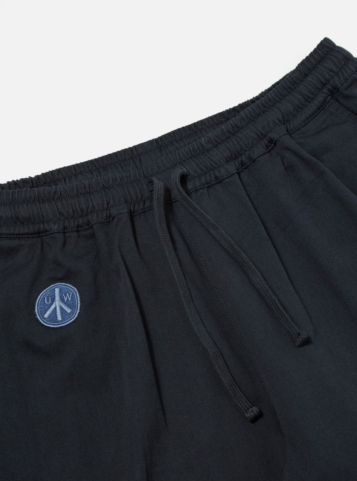 Universal Works Simple Short in Navy Twill/Badges