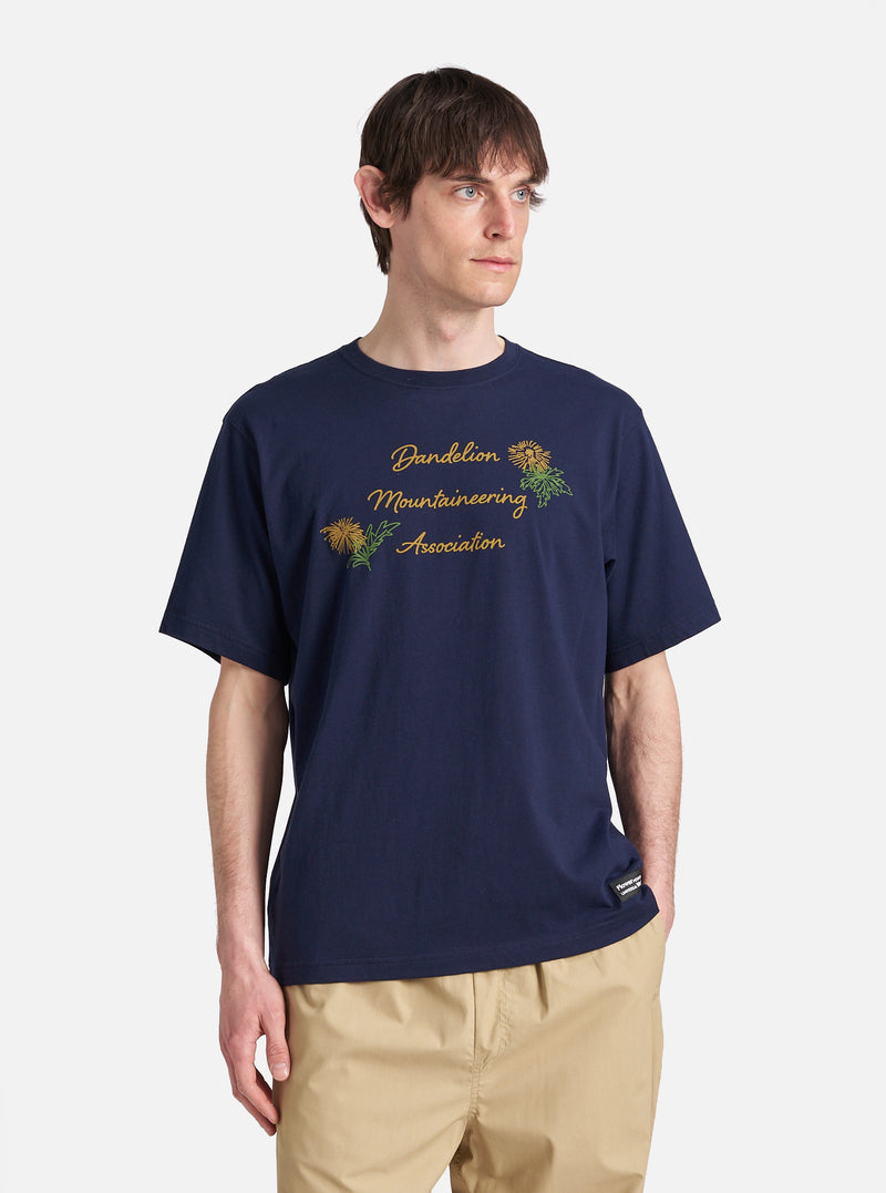 Flower Mountain x Universal Works Tee in Navy Single Jersey