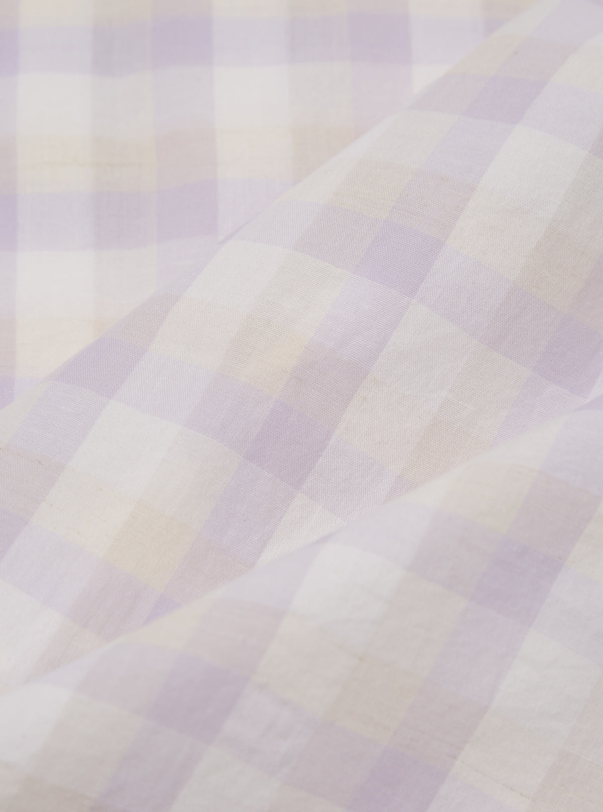 Universal Works Sal Road Shirt in Lilac Pastel Check