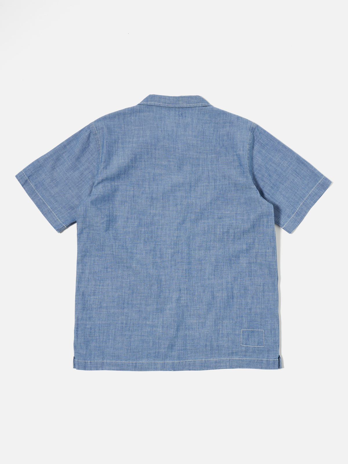 Universal Works Summer Overshirt in Washed Indigo Chambray