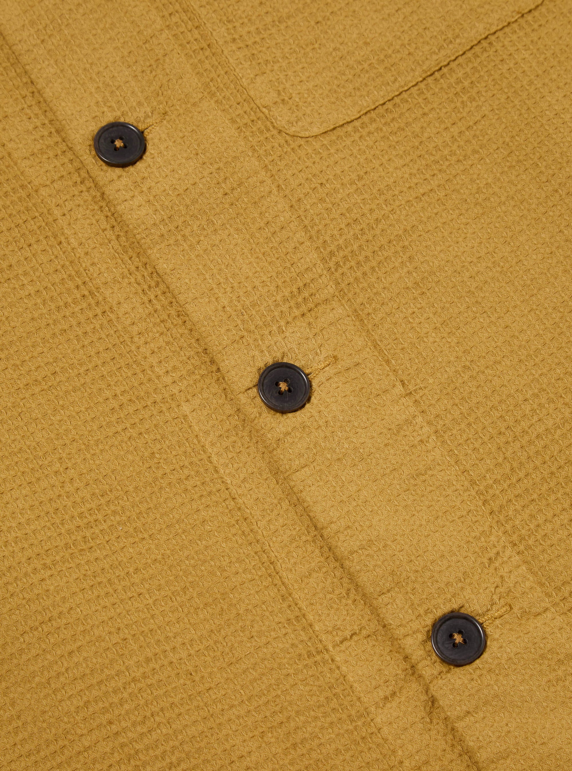 Universal Works Tech Overshirt in Camel Nippon Waffle