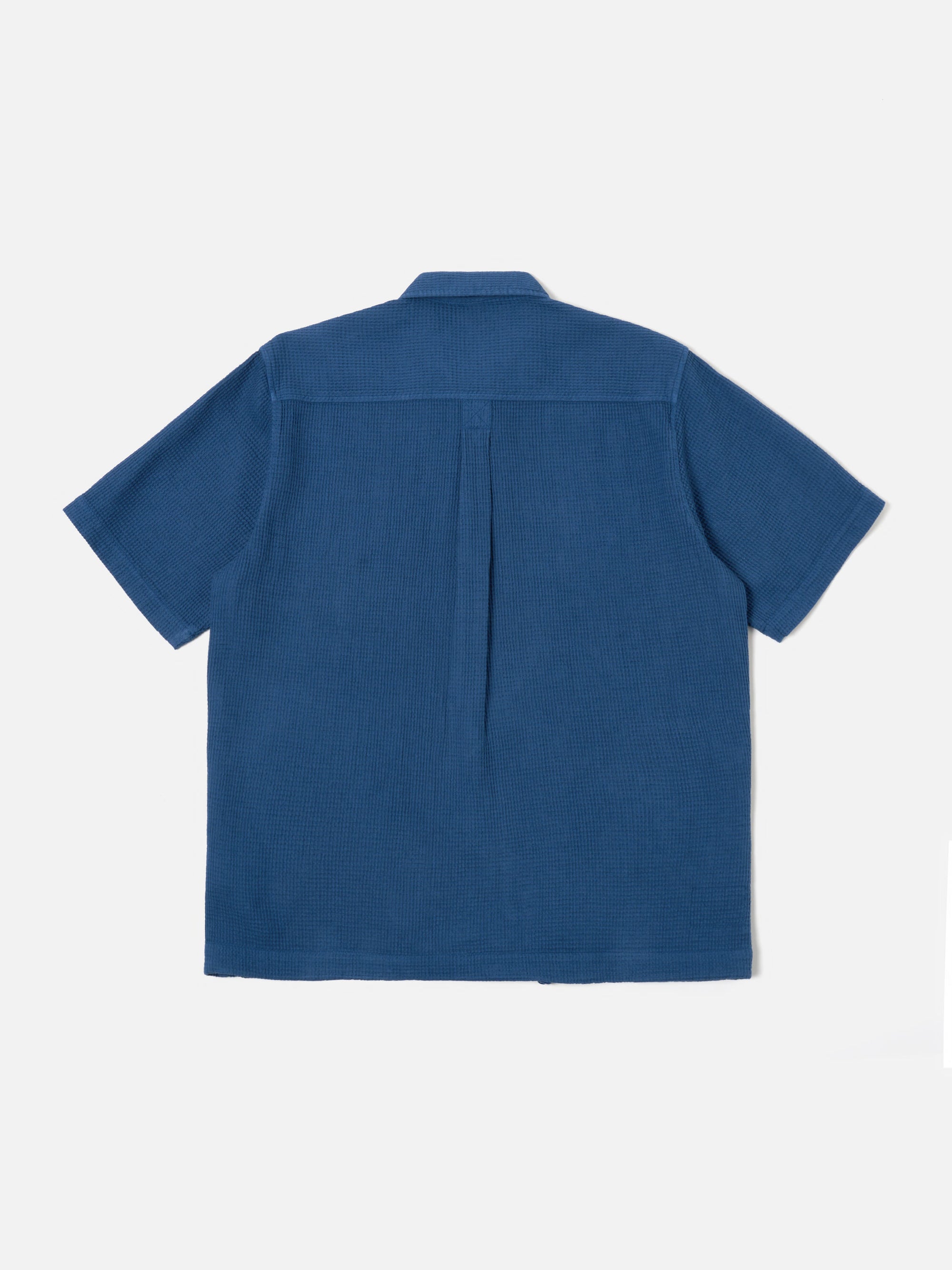 Universal Works Tech Overshirt in Navy Nippon Waffle