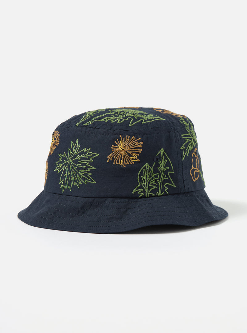 Flower Mountain x Universal Works Beach Hat in Navy Broadcloth