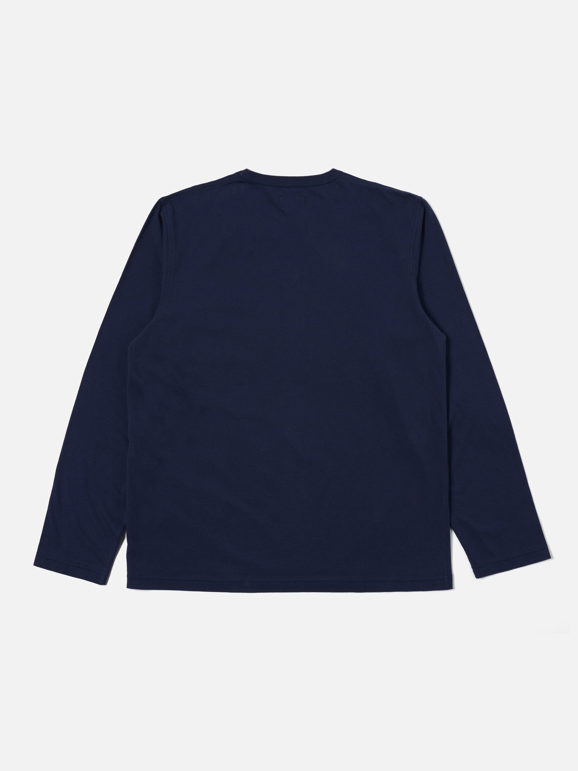 Universal Works L/S Tee in Navy Single Jersey