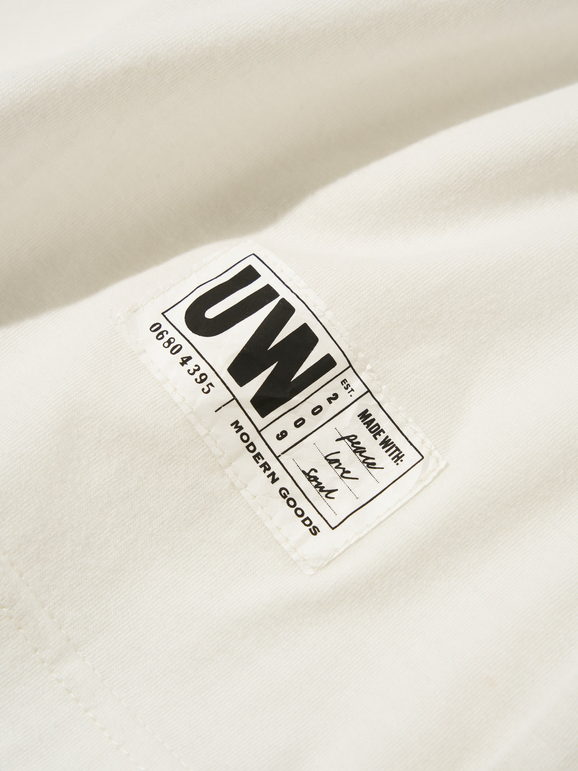 Universal Works L/S Tee in Ecru Single Jersey