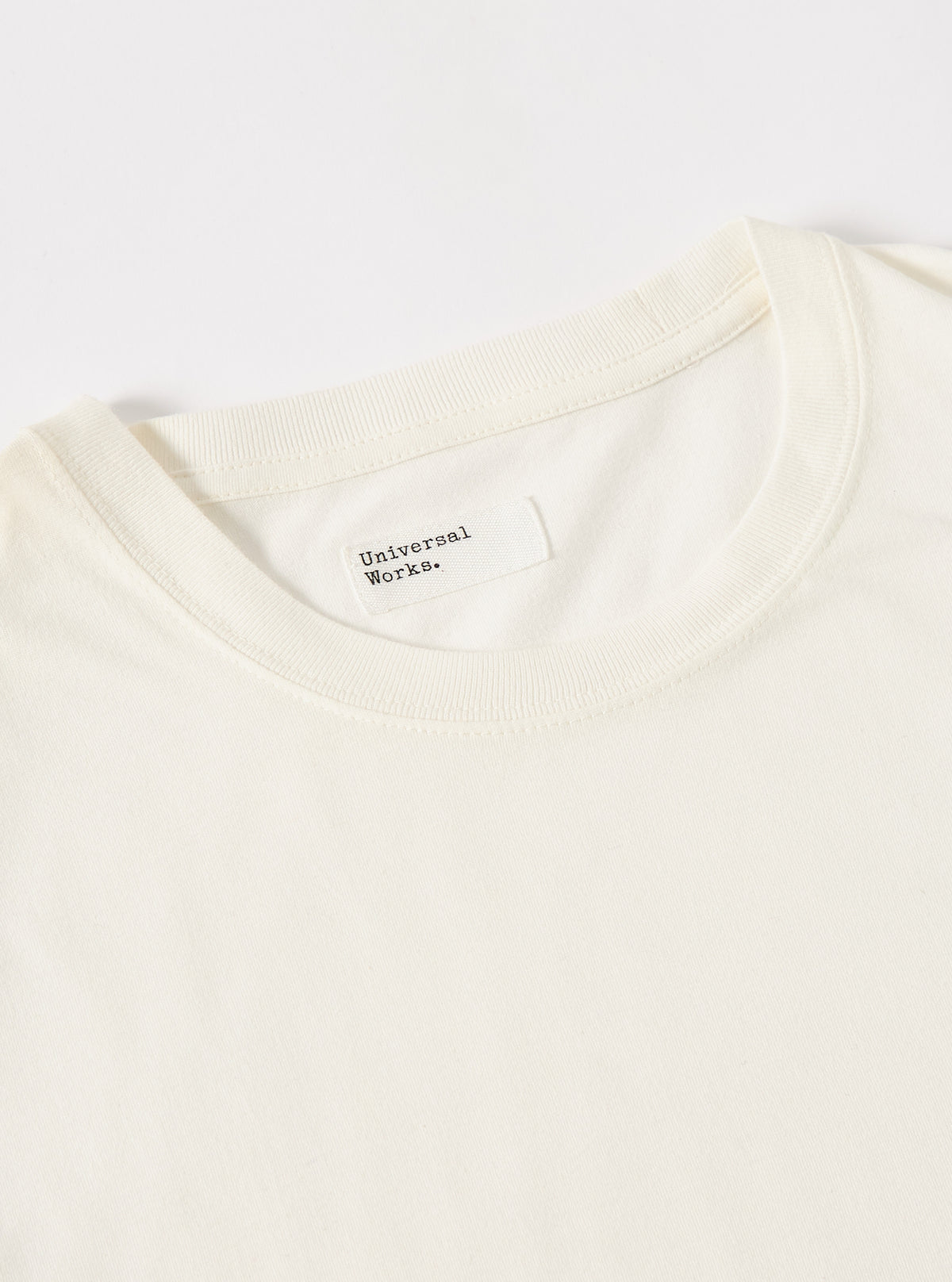 Universal Works Loose Tee in Ecru Single Jersey