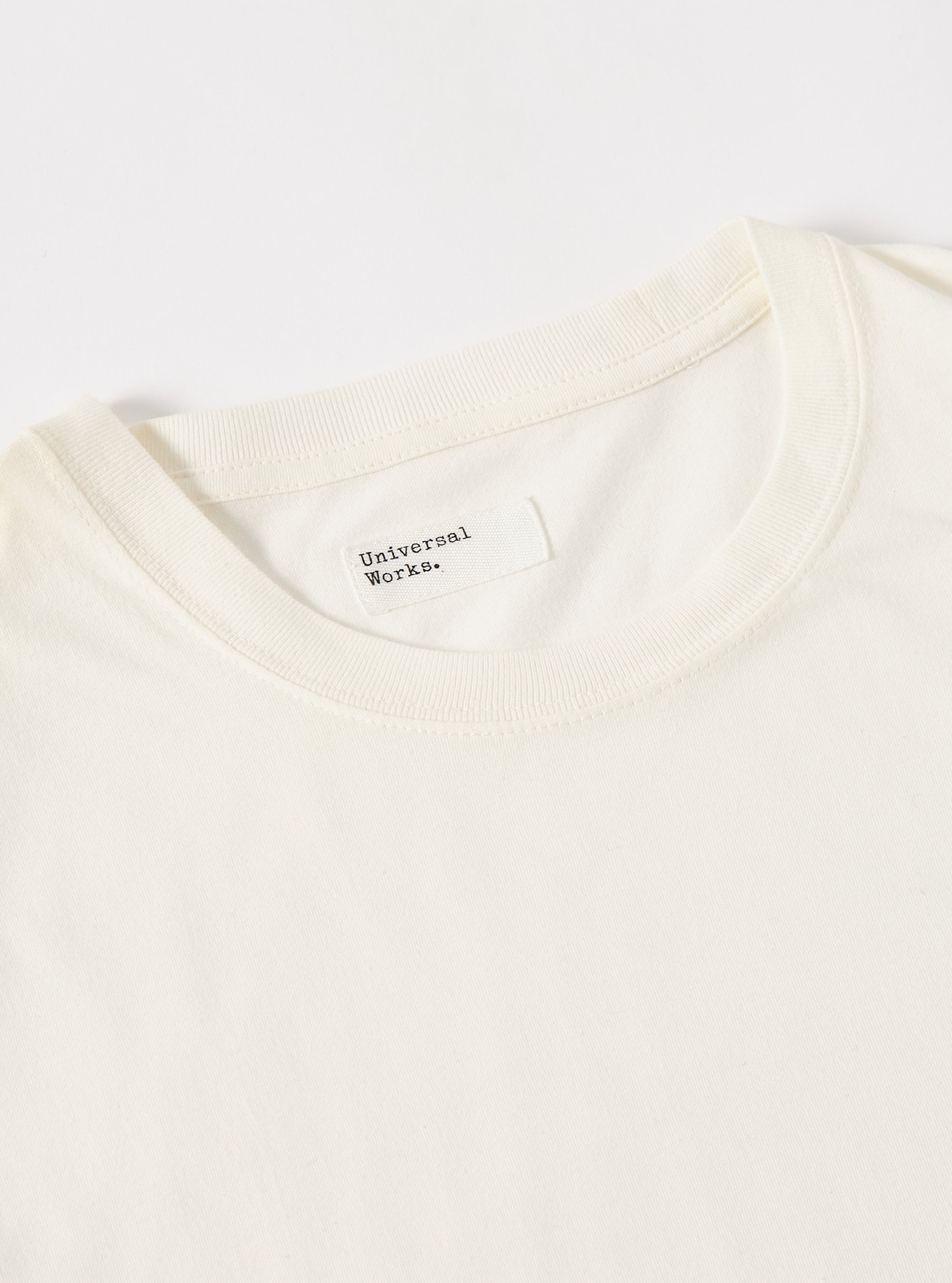 Universal Works Loose Tee in Ecru Single Jersey