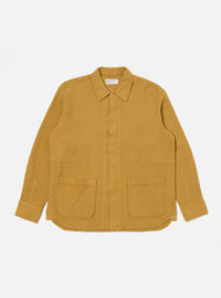 Universal Works Travail Overshirt in Camel Nippon Waffle