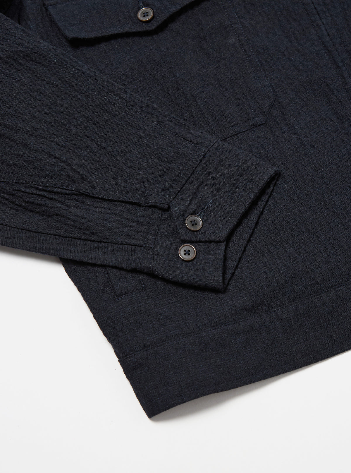 Universal Works E130 Jacket in Dark Navy Ospina Cotton