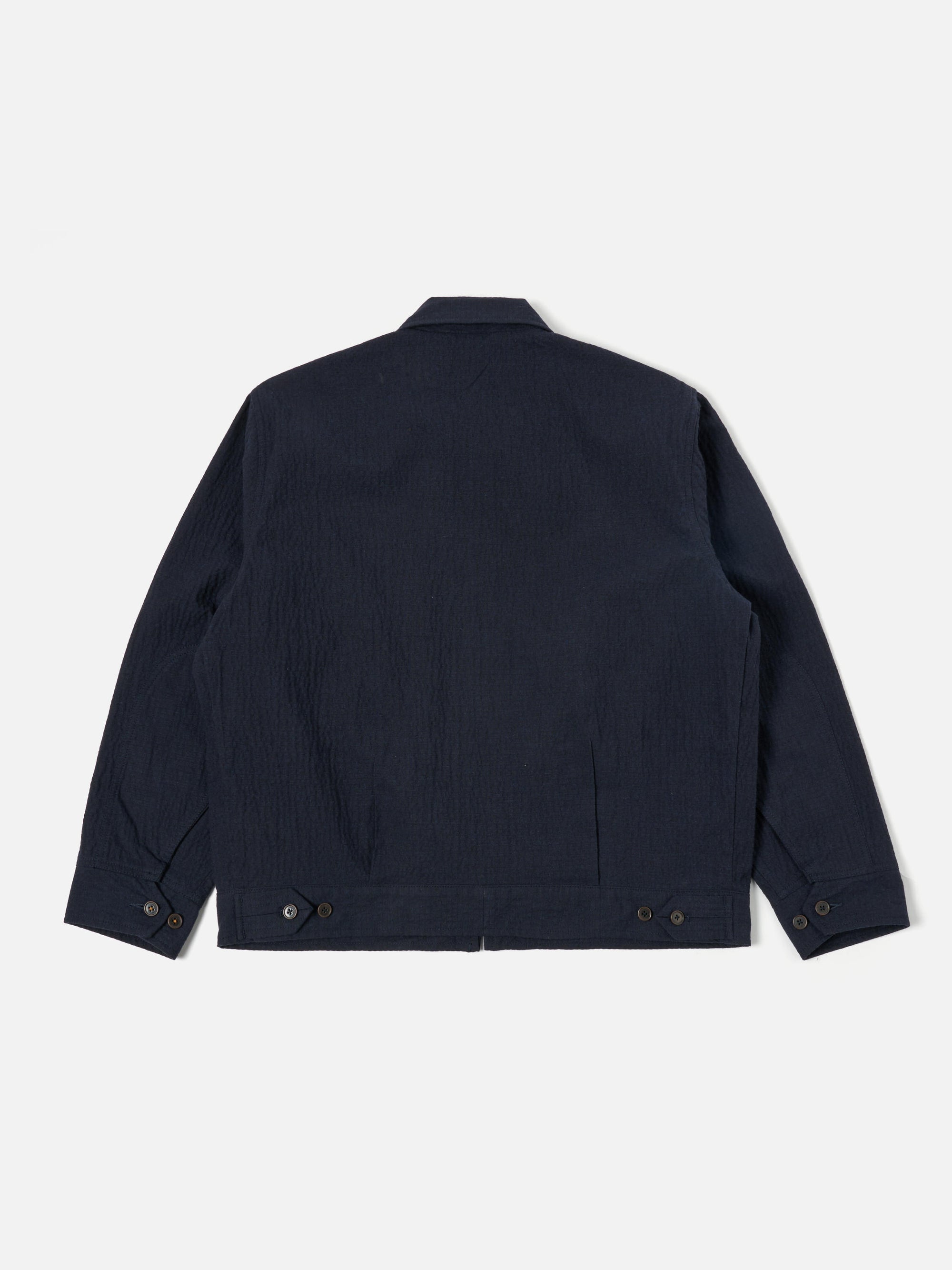 Universal Works E130 Jacket in Dark Navy Ospina Cotton