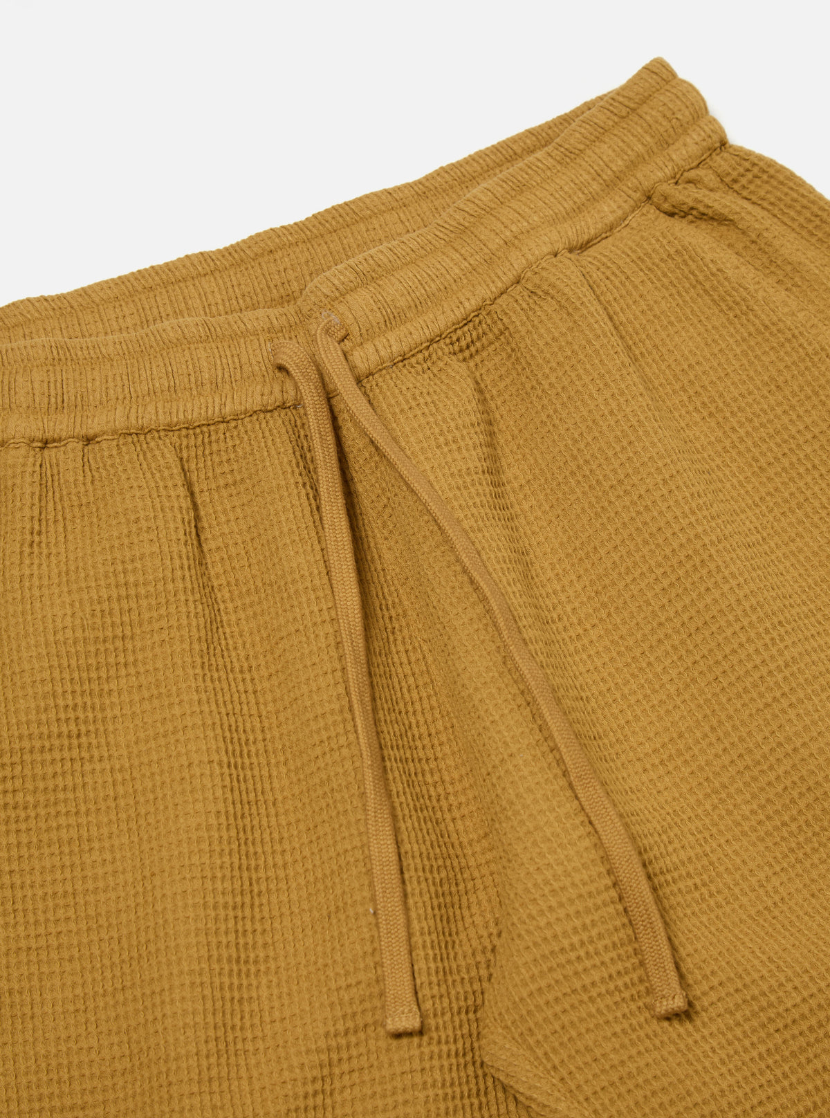 Universal Works Simple Short in Camel Nippon Waffle