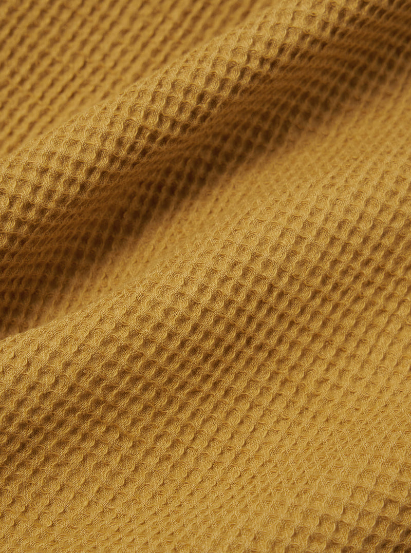 Universal Works Simple Short in Camel Nippon Waffle