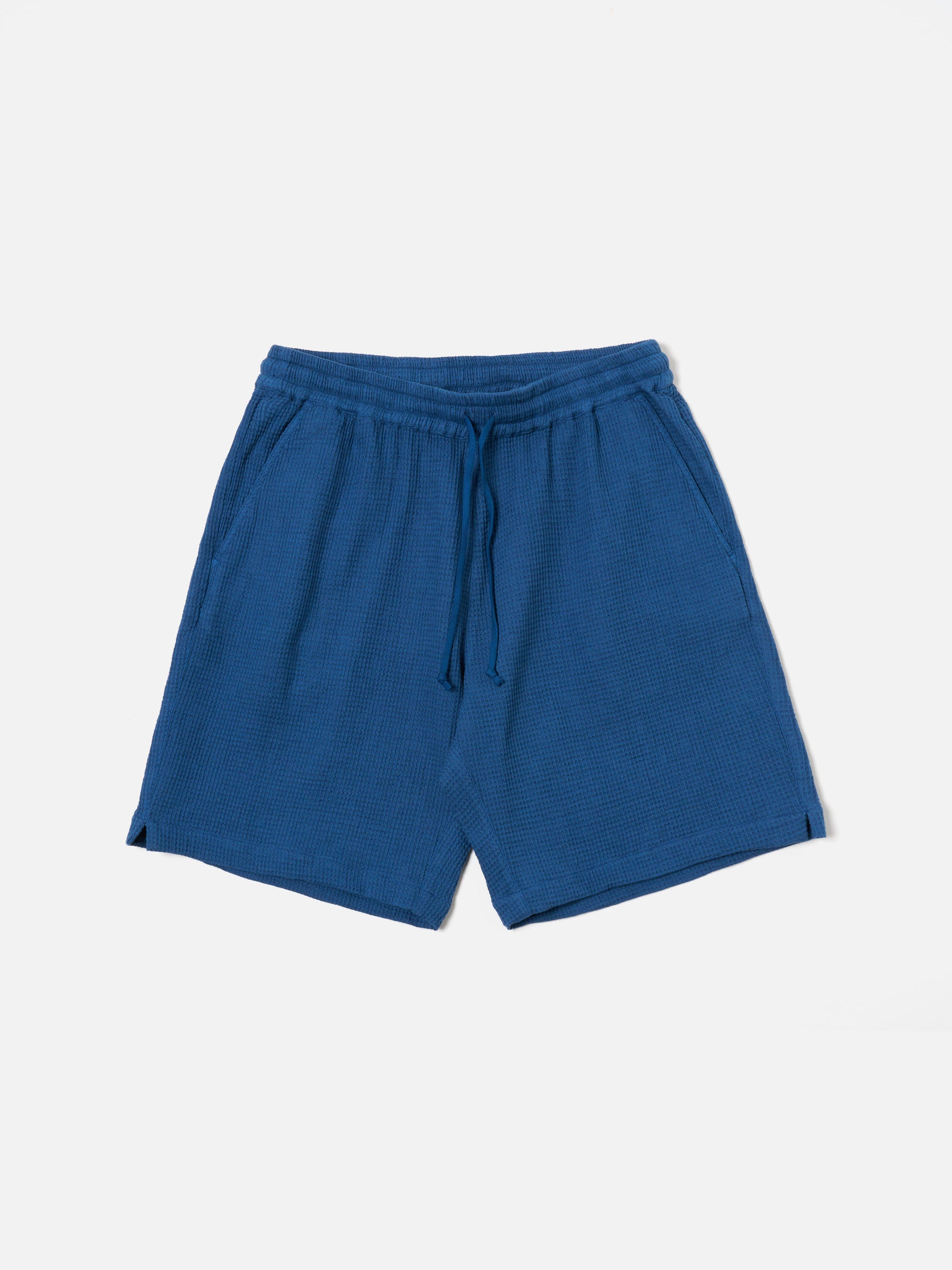 Universal Works Simple Short in Navy Nippon Waffle