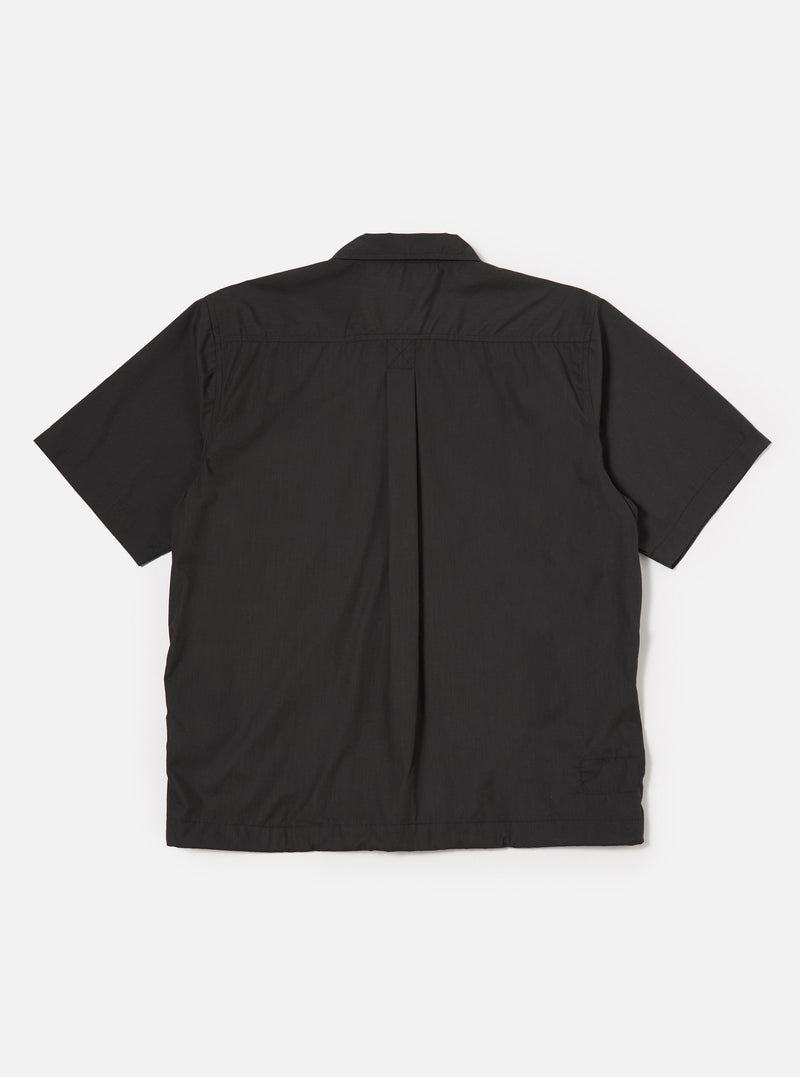 Universal Works Tech Overshirt in Black Recycled Polytech