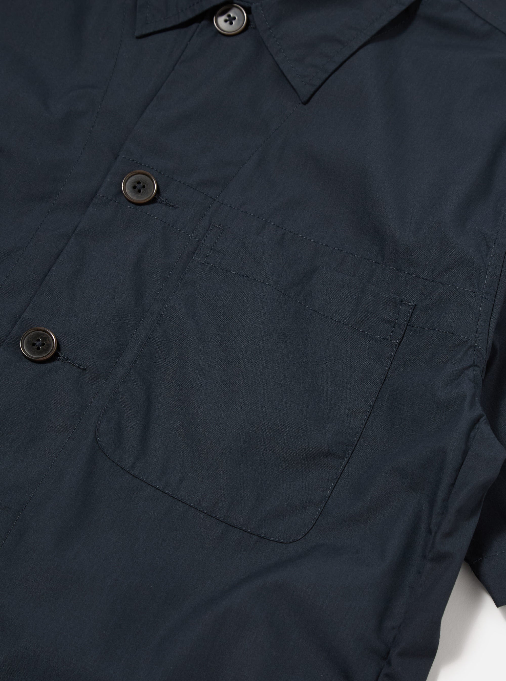 Universal Works Tech Overshirt in Navy Recycled Polytech