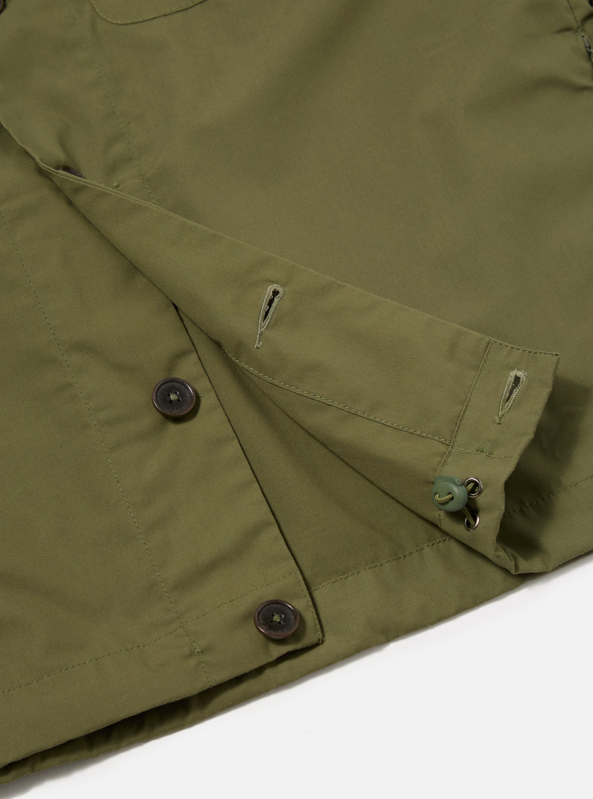 Universal Works Tech Overshirt in Olive Recycled Polytech