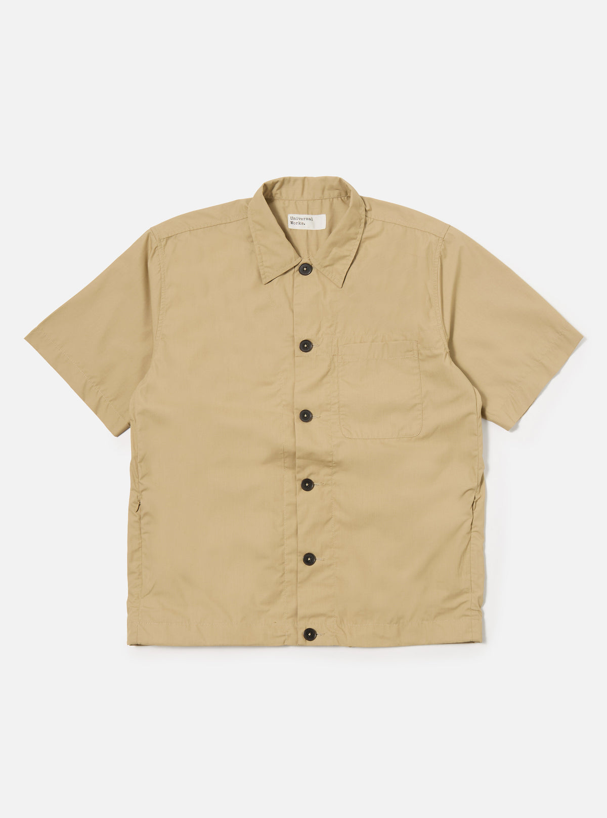 Universal Works Tech Overshirt in Sand Recycled Polytech