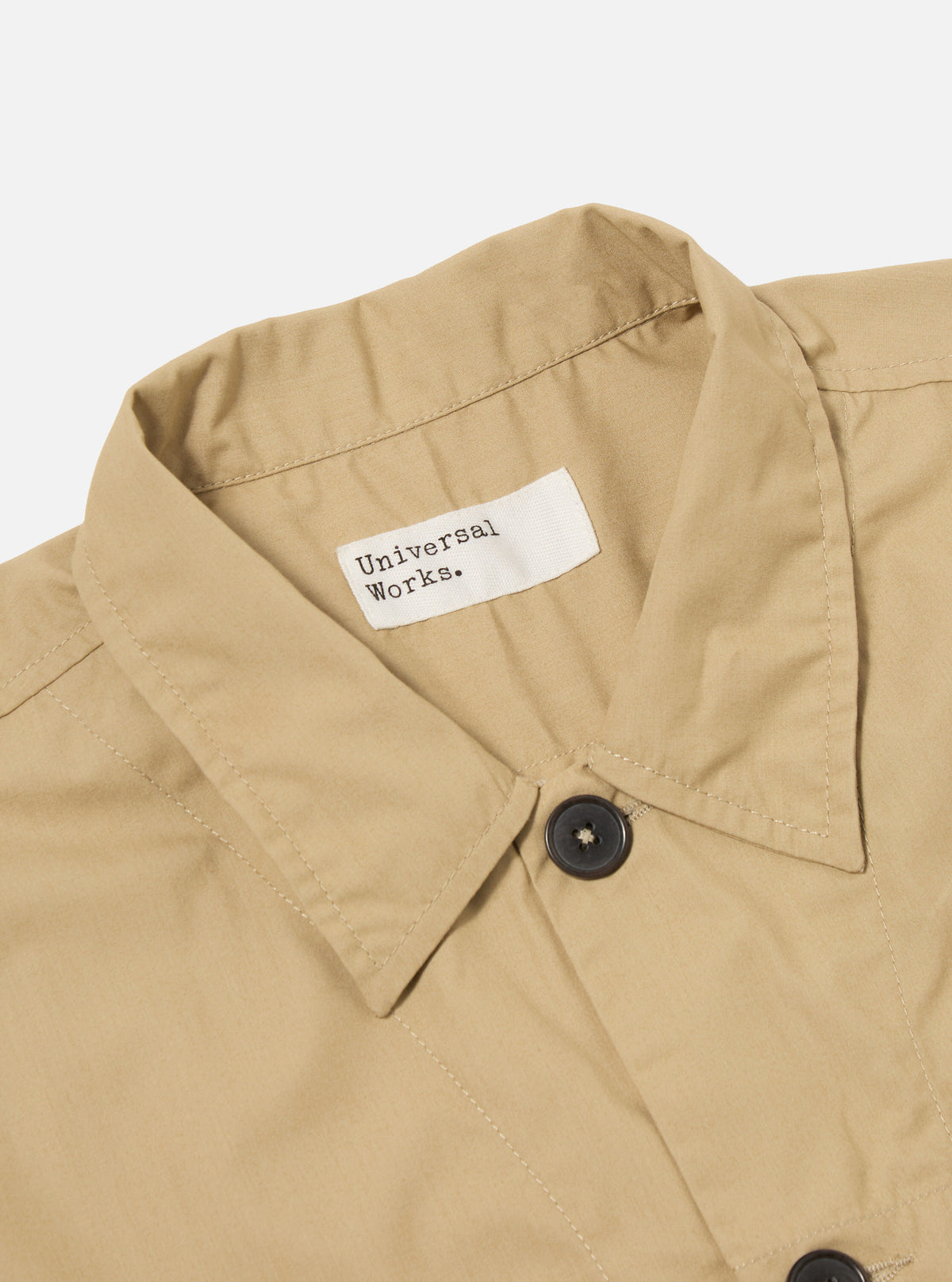 Universal Works Tech Overshirt in Sand Recycled Polytech