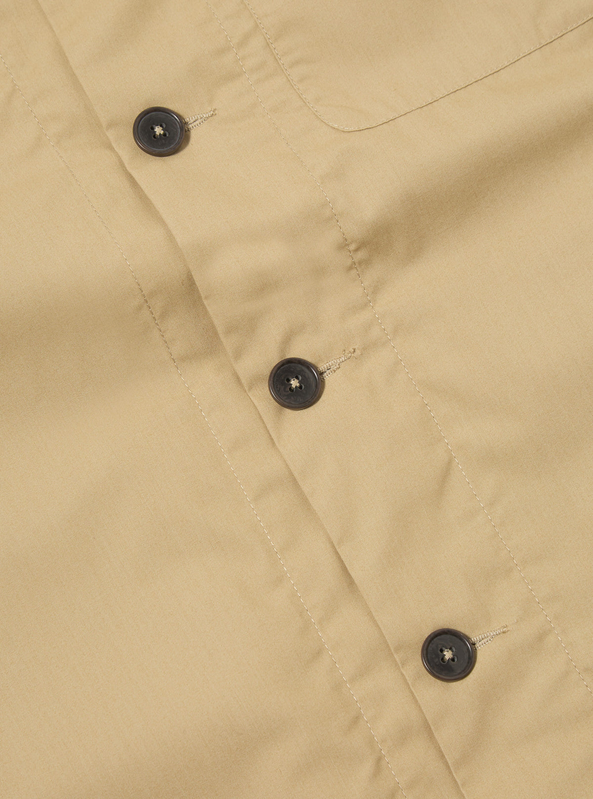 Universal Works Tech Overshirt in Sand Recycled Polytech