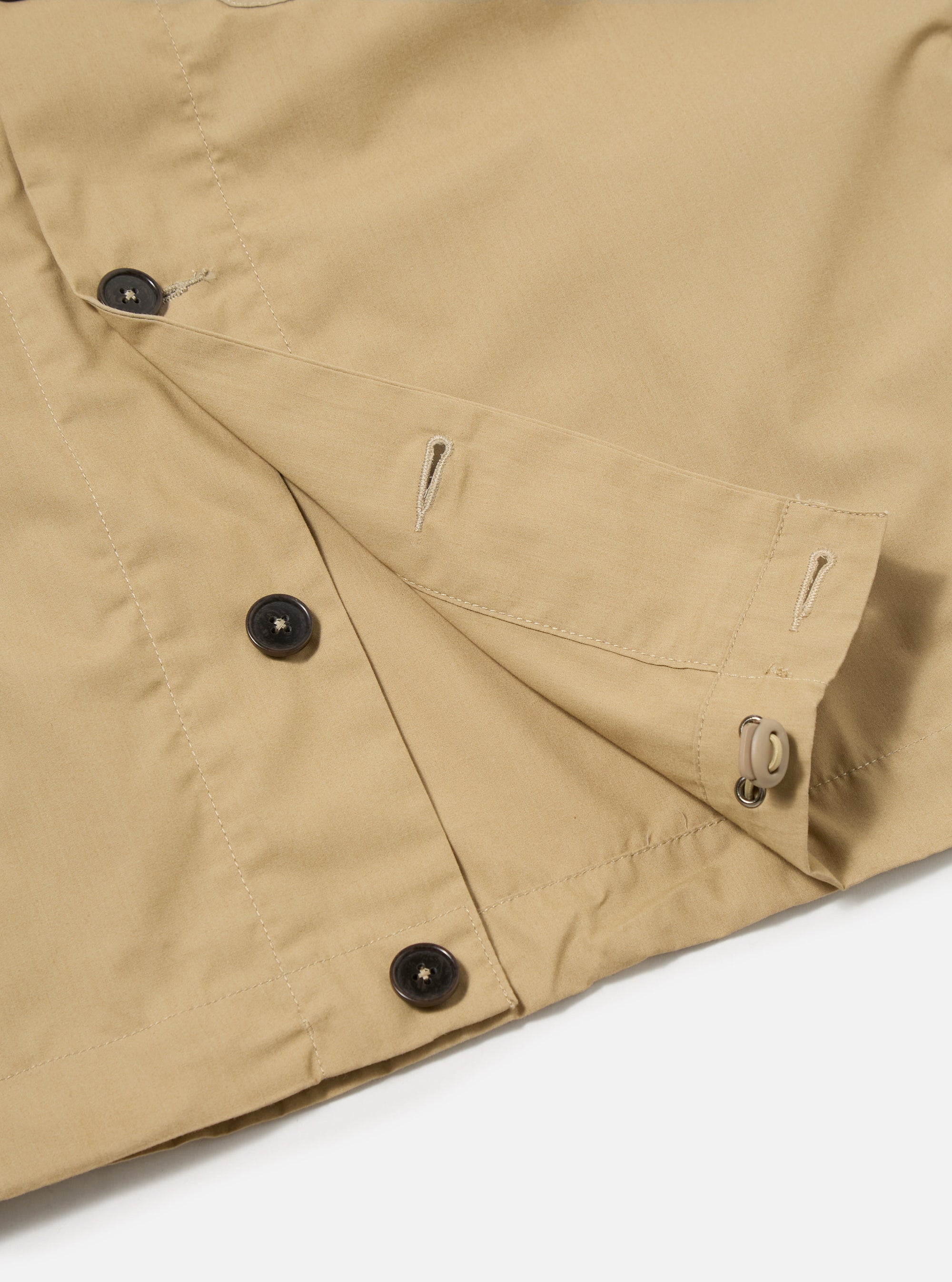 Universal Works Tech Overshirt in Sand Recycled Polytech