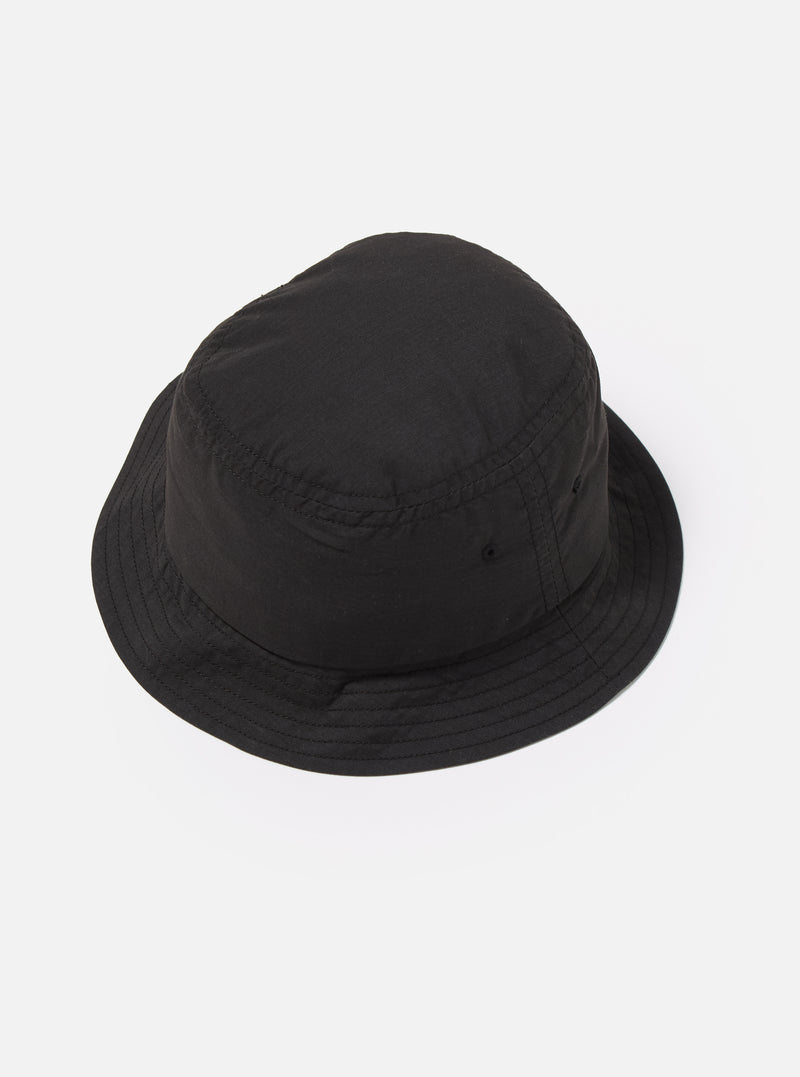 Universal Works Beach Hat in Black Recycled Polytech