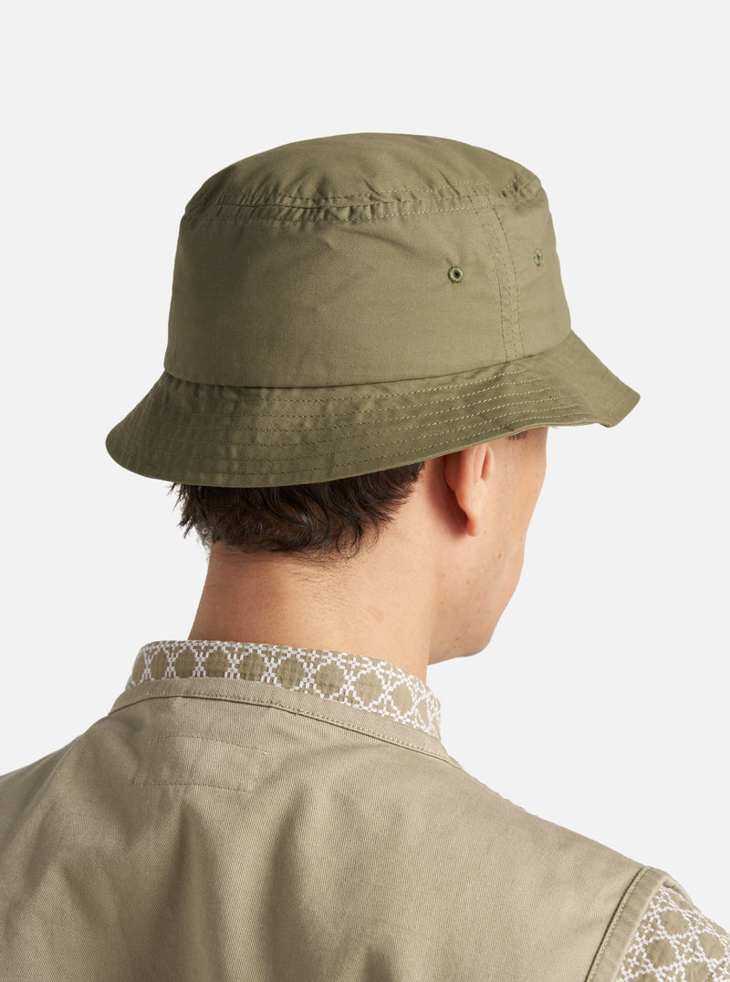 Universal Works Beach Hat in Olive Recycled Polytech