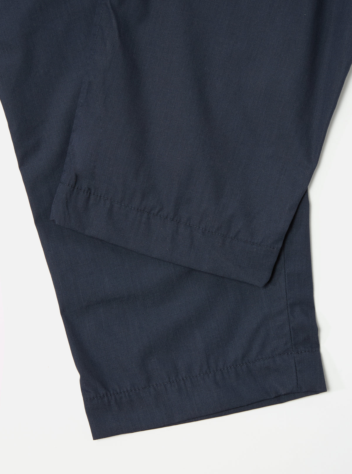 Universal Works Pleated Track Pant in Navy Recycled Polytech