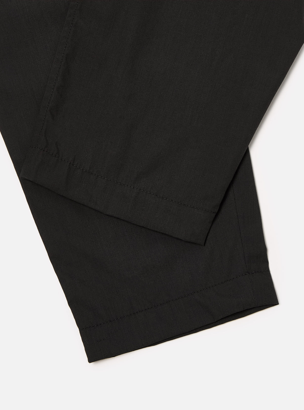 Universal Works Pleated Track Pant in Black Recycled Polytech