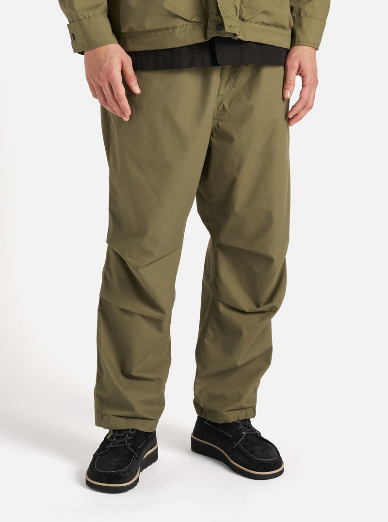 Universal Works Parachute Pant in Olive Recycled Polytech