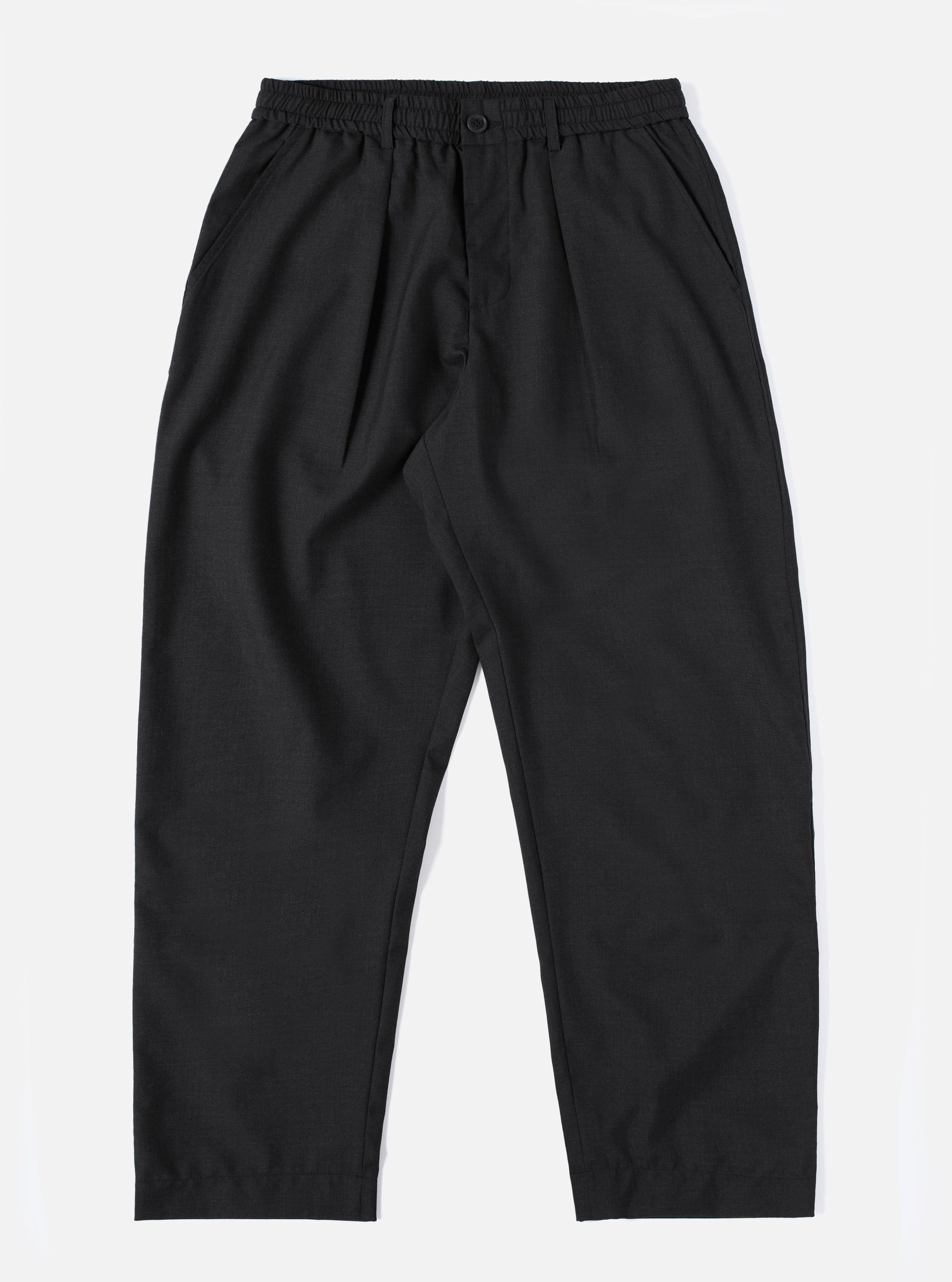 Charcoal Tropical Suiting Oxford Pant