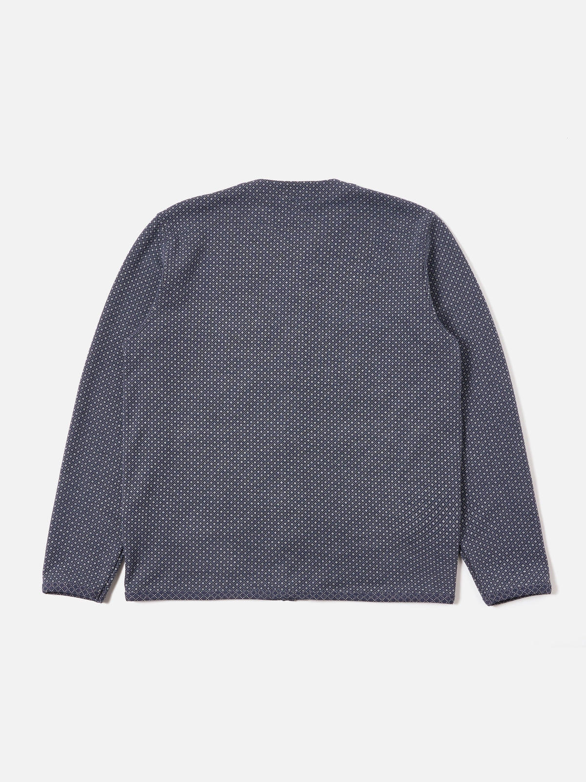 Universal Works Cardigan in Navy Cotton Mix Fleece